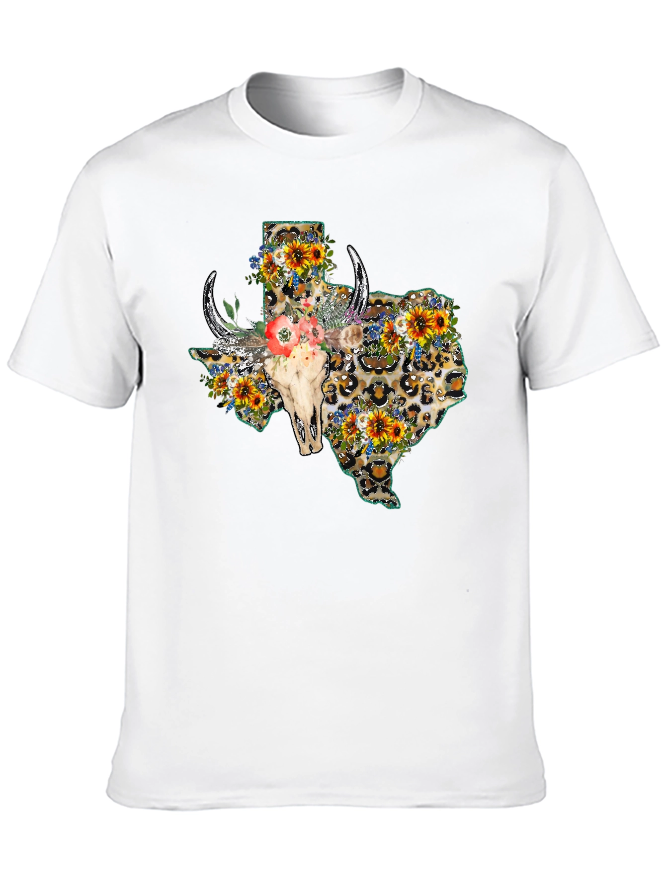 Texas Leopard Skull Graphic Tee