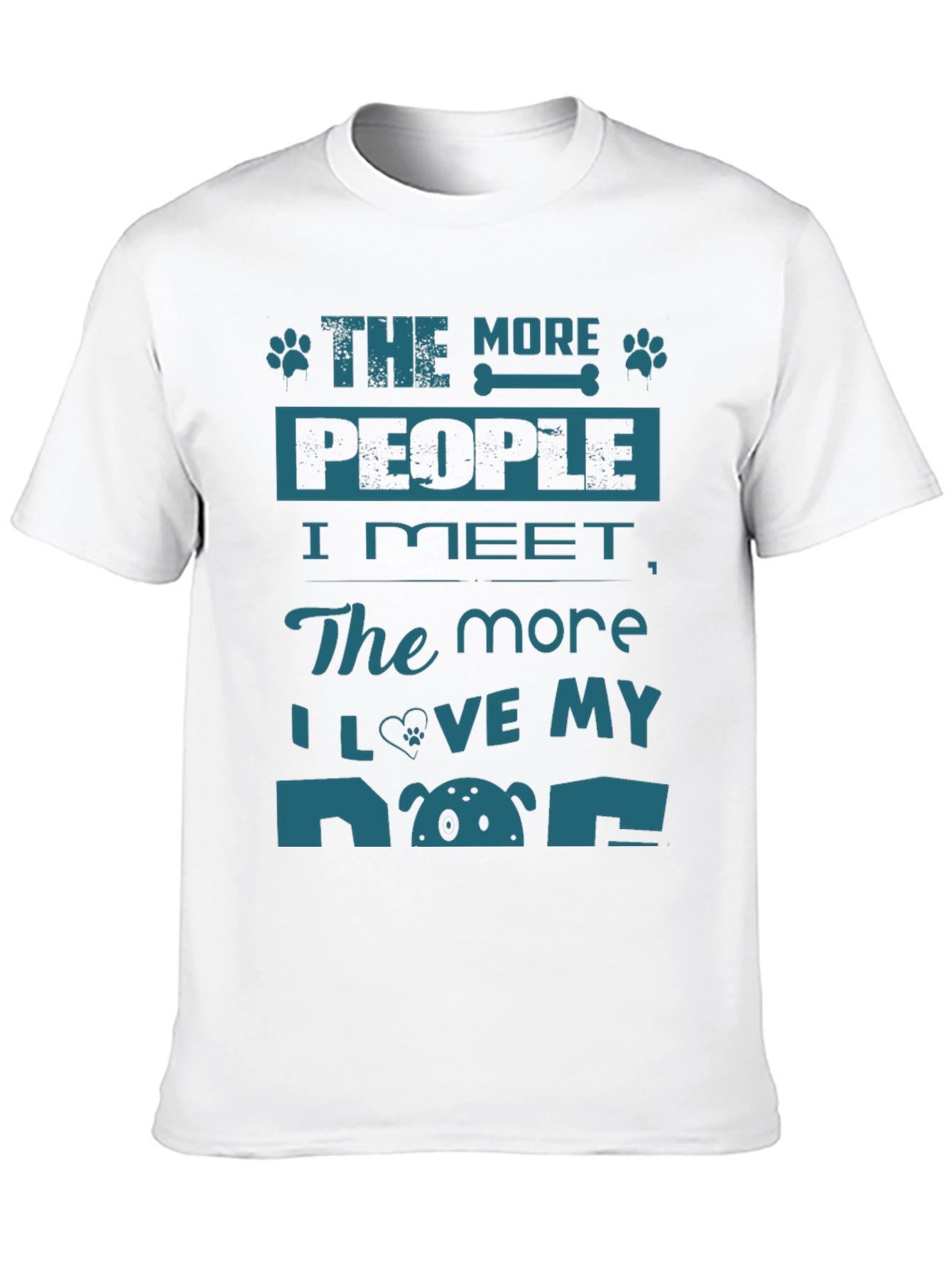 The More People I Meet Dog Lover T-Shirt