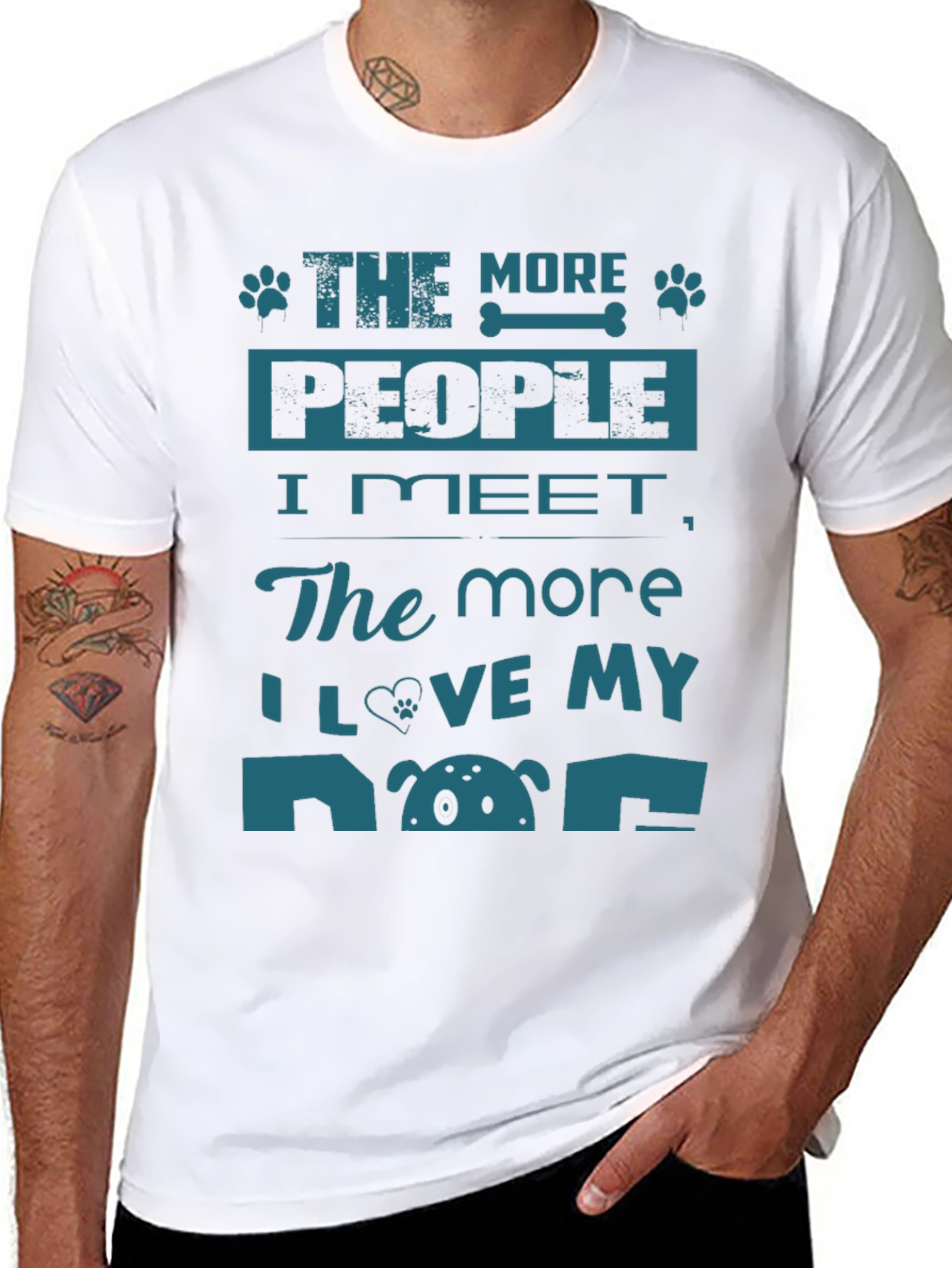 The More People I Meet Dog Lover T-Shirt