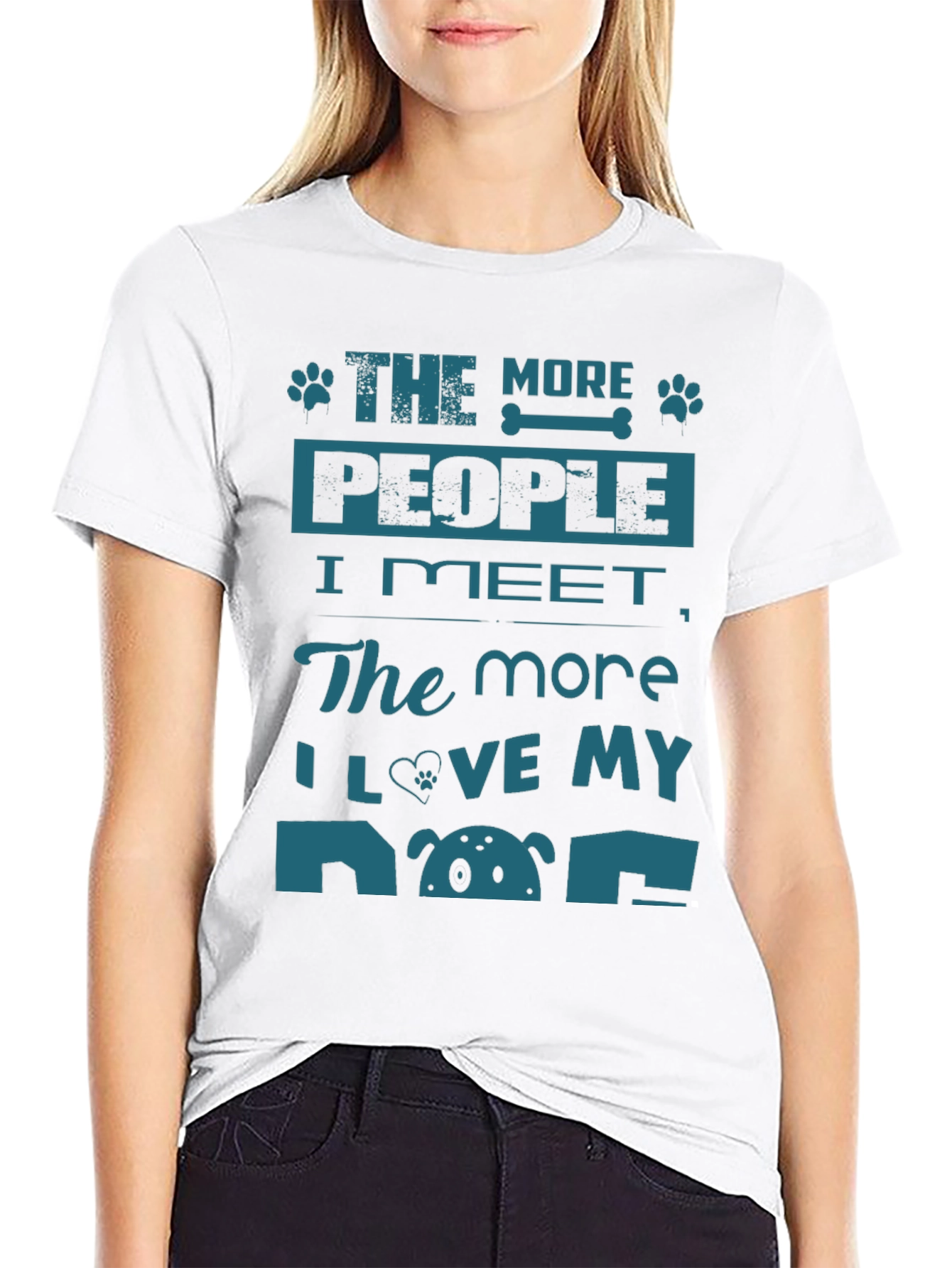 The More People I Meet Dog Lover T-Shirt
