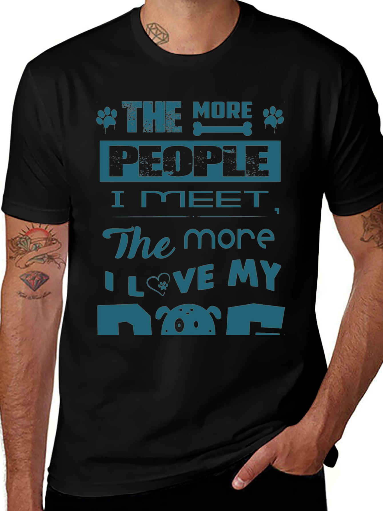 The More People I Meet Dog Lover T-Shirt