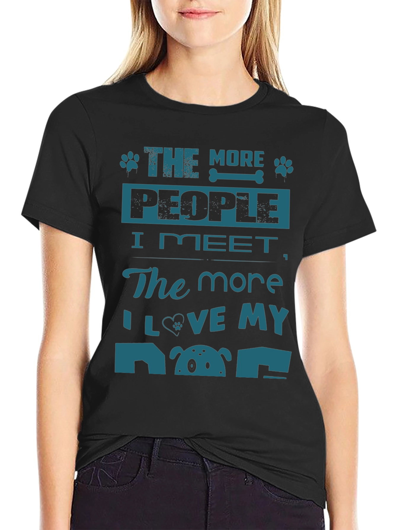The More People I Meet Dog Lover T-Shirt