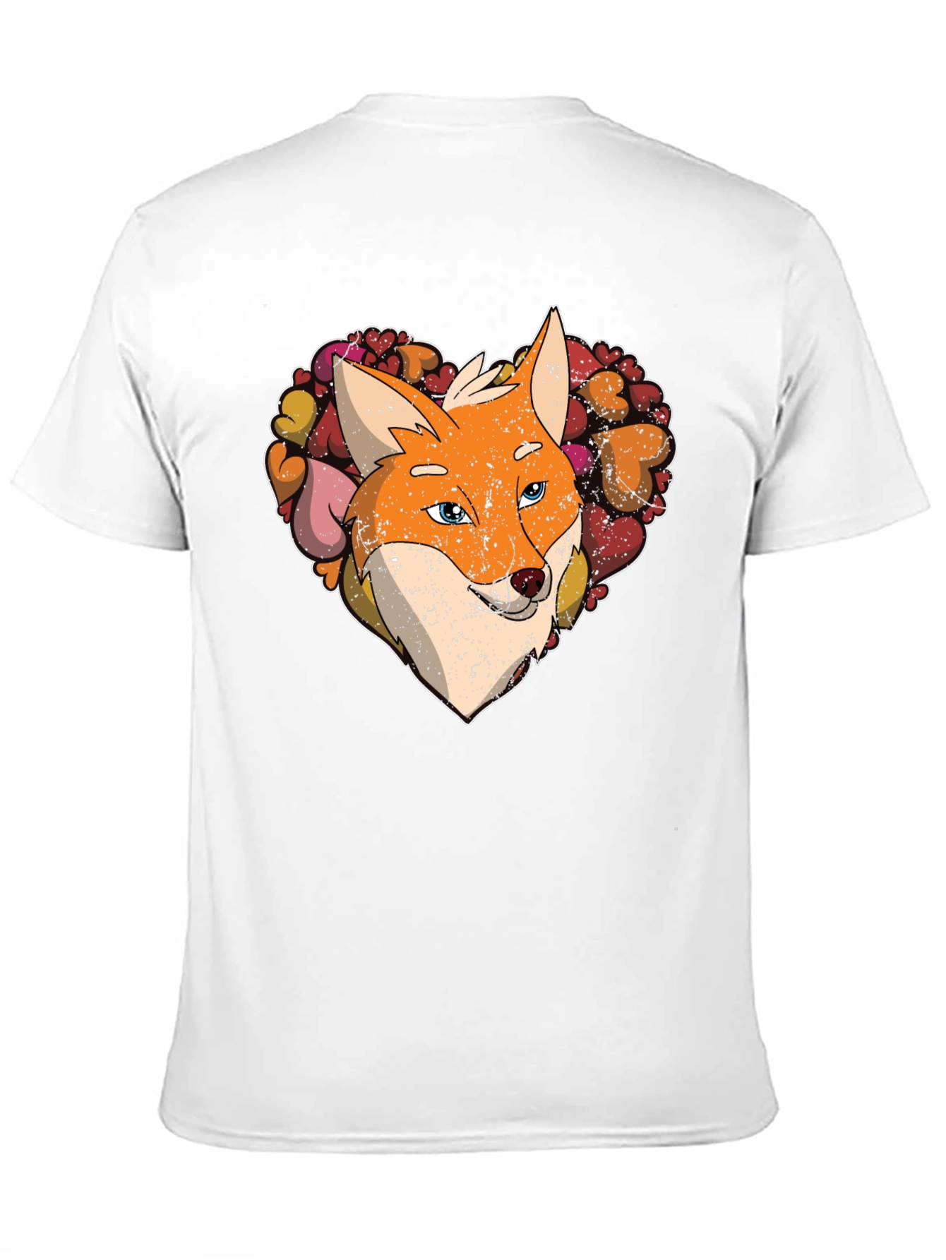Fox Heart Graphic Tee - Stylish Animal Lover Shirt