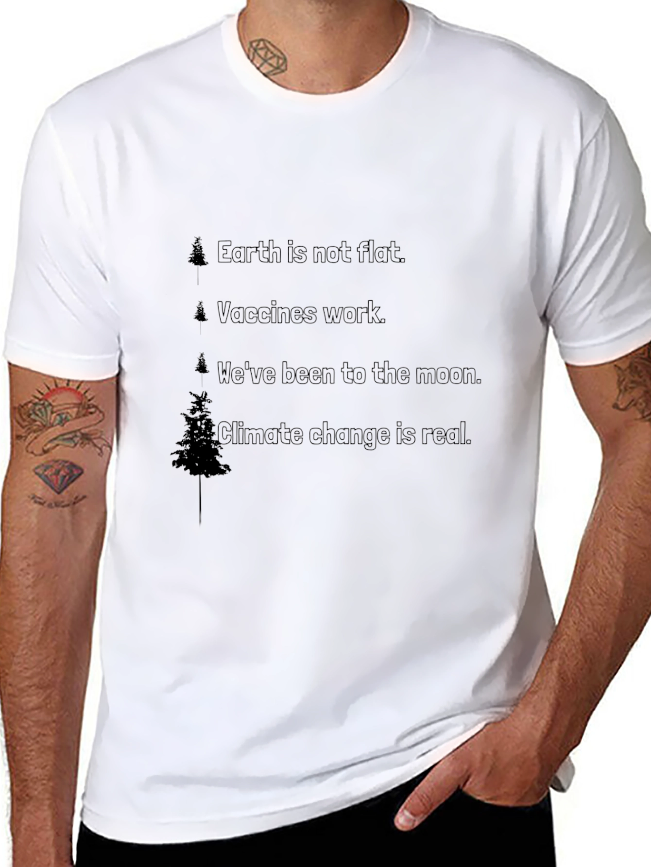 Earth is Not Flat Graphic Tee