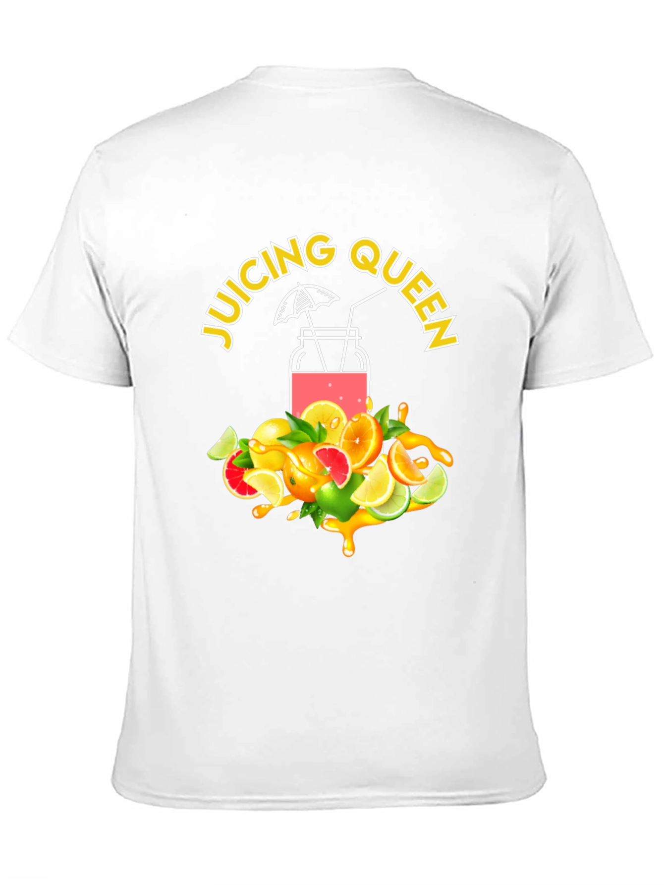 Juicing Queen Graphic Tee - Summer Fruit Design