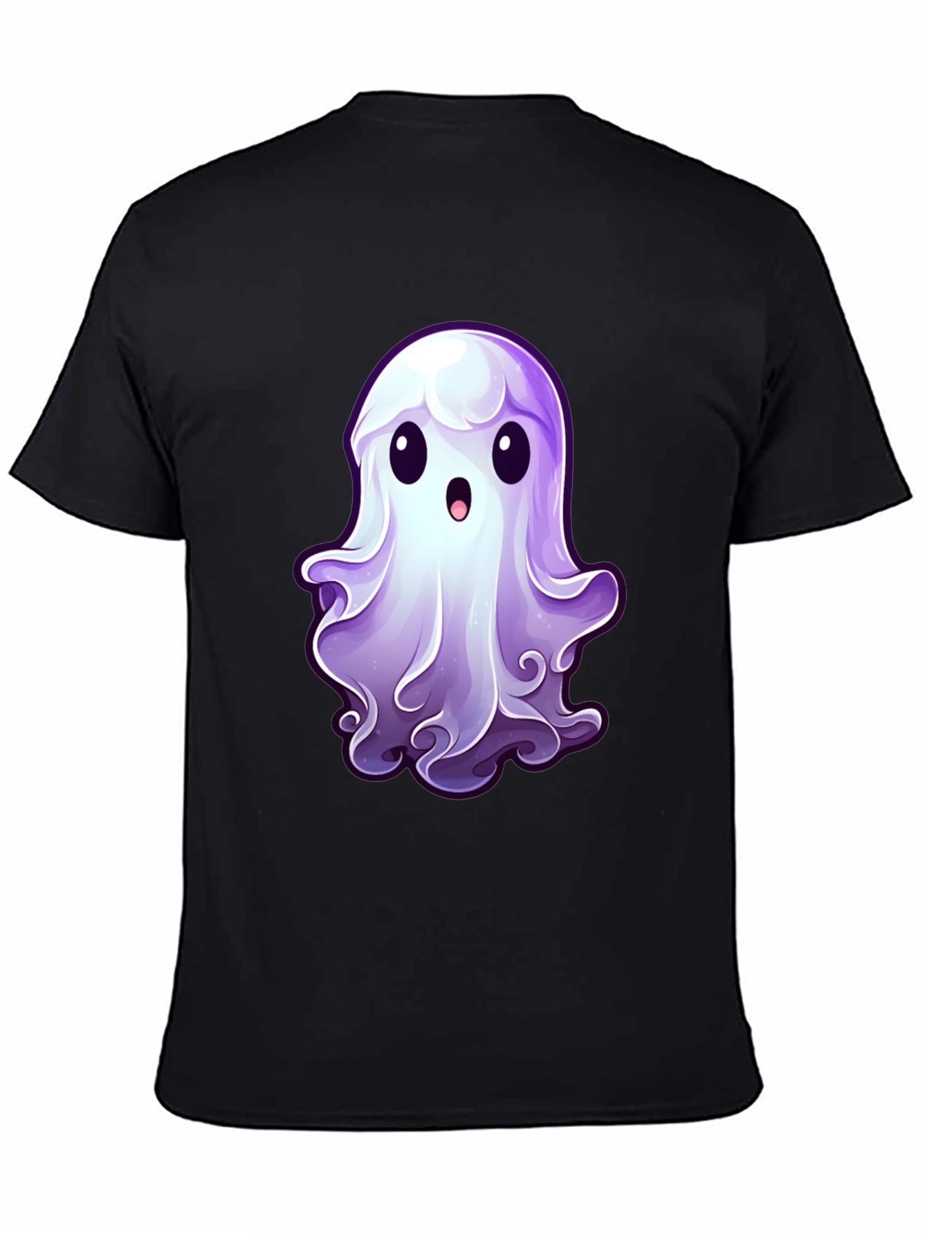 Cute Ghost Graphic T-Shirt - Spooky Season Apparel