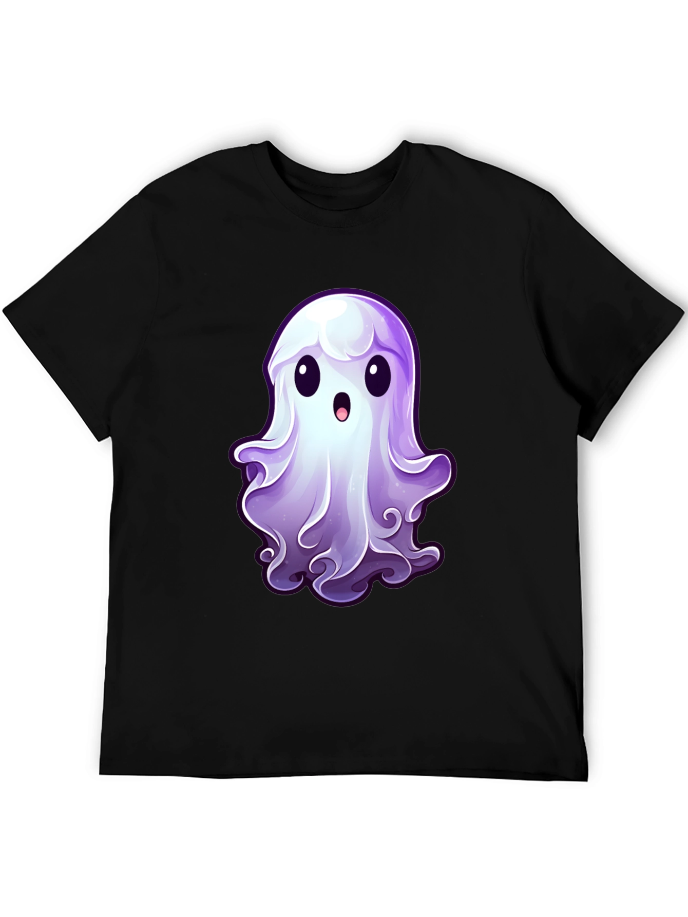 Cute Ghost Graphic T-Shirt - Spooky Season Apparel