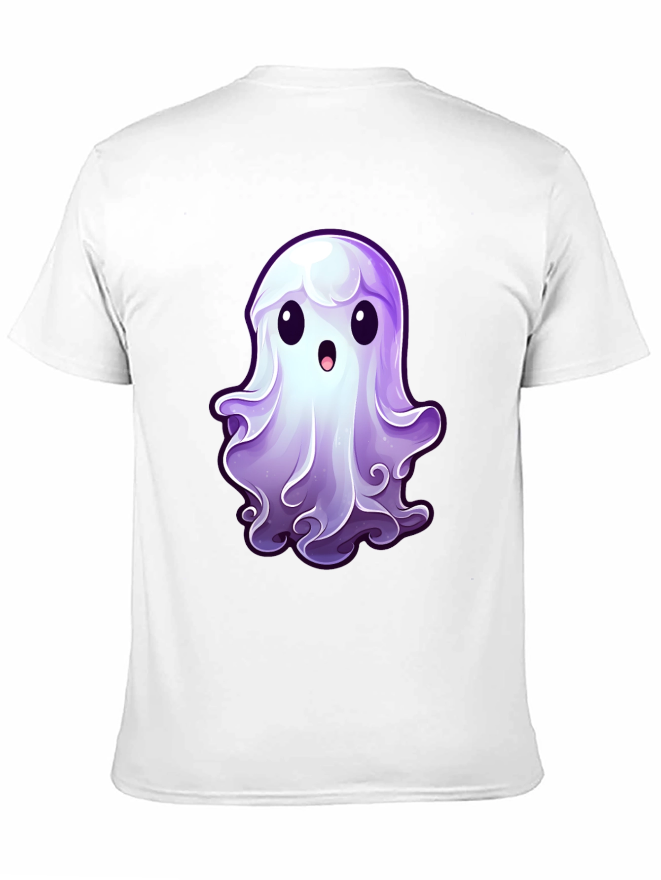 Cute Ghost Graphic T-Shirt - Spooky Season Apparel