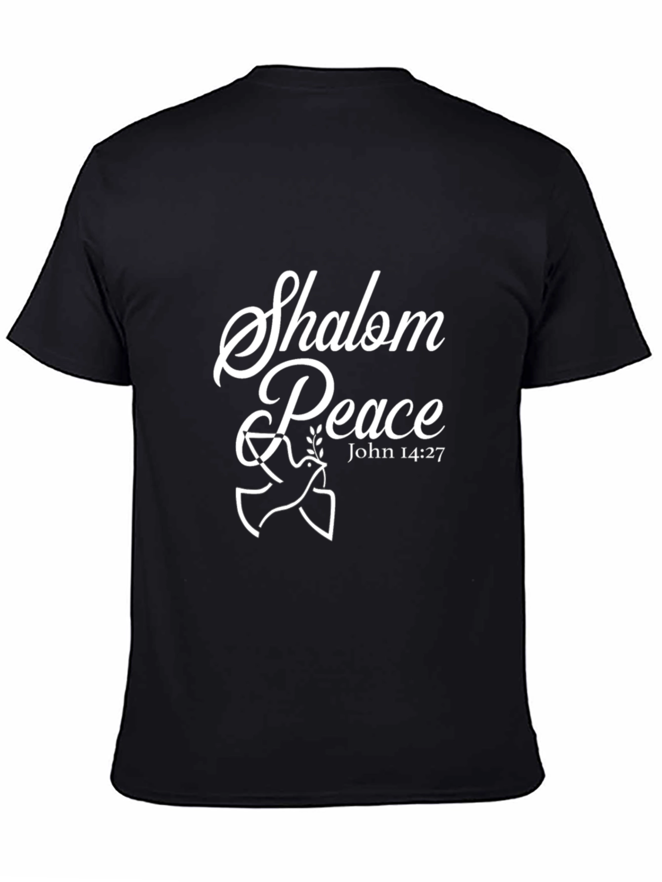 Shalom Peace Dove Graphic T-Shirt - John 14:27