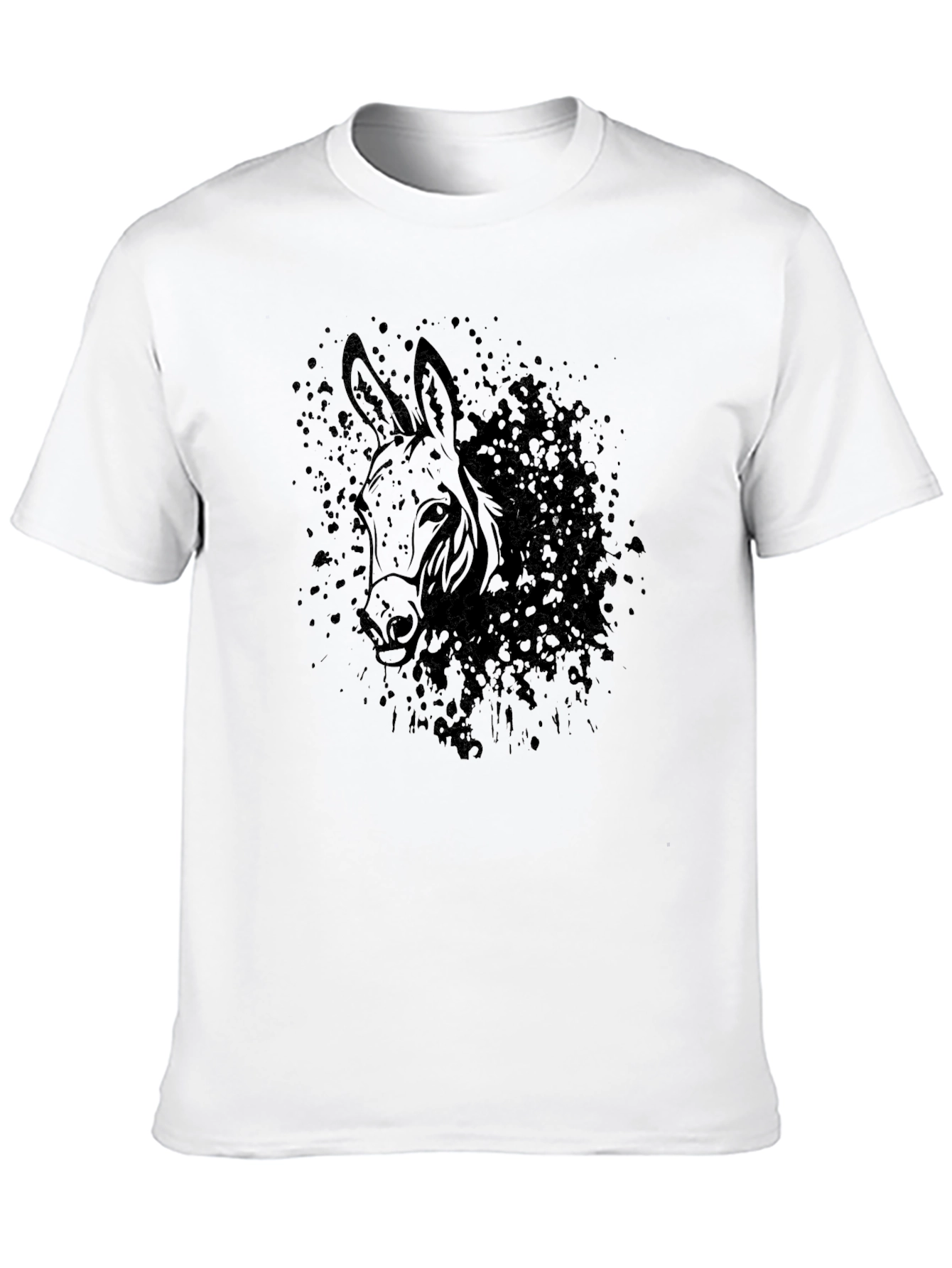 Black Donkey Graphic Tee - Mens Casual T-Shirt