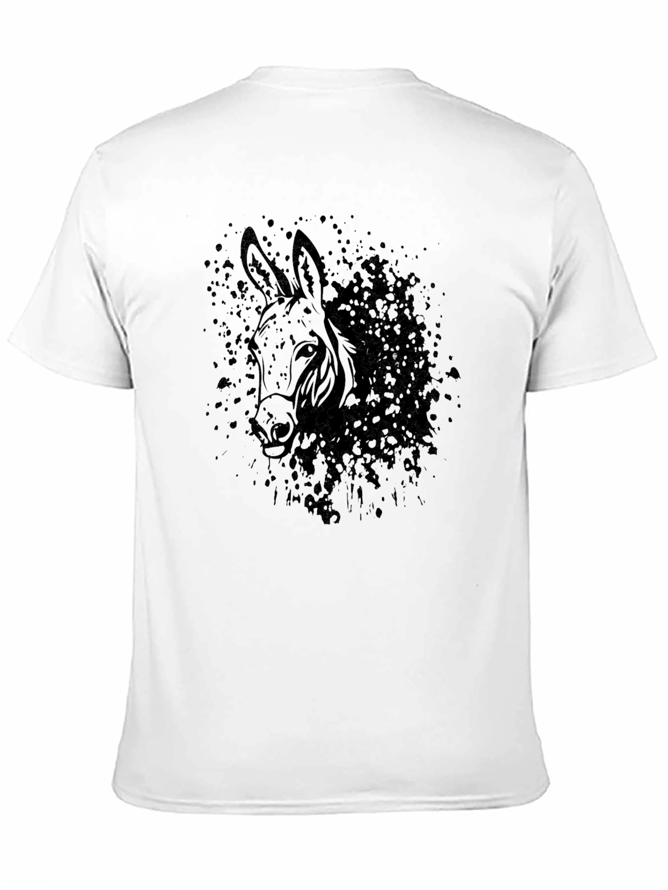 Black Donkey Graphic Tee - Mens Casual T-Shirt