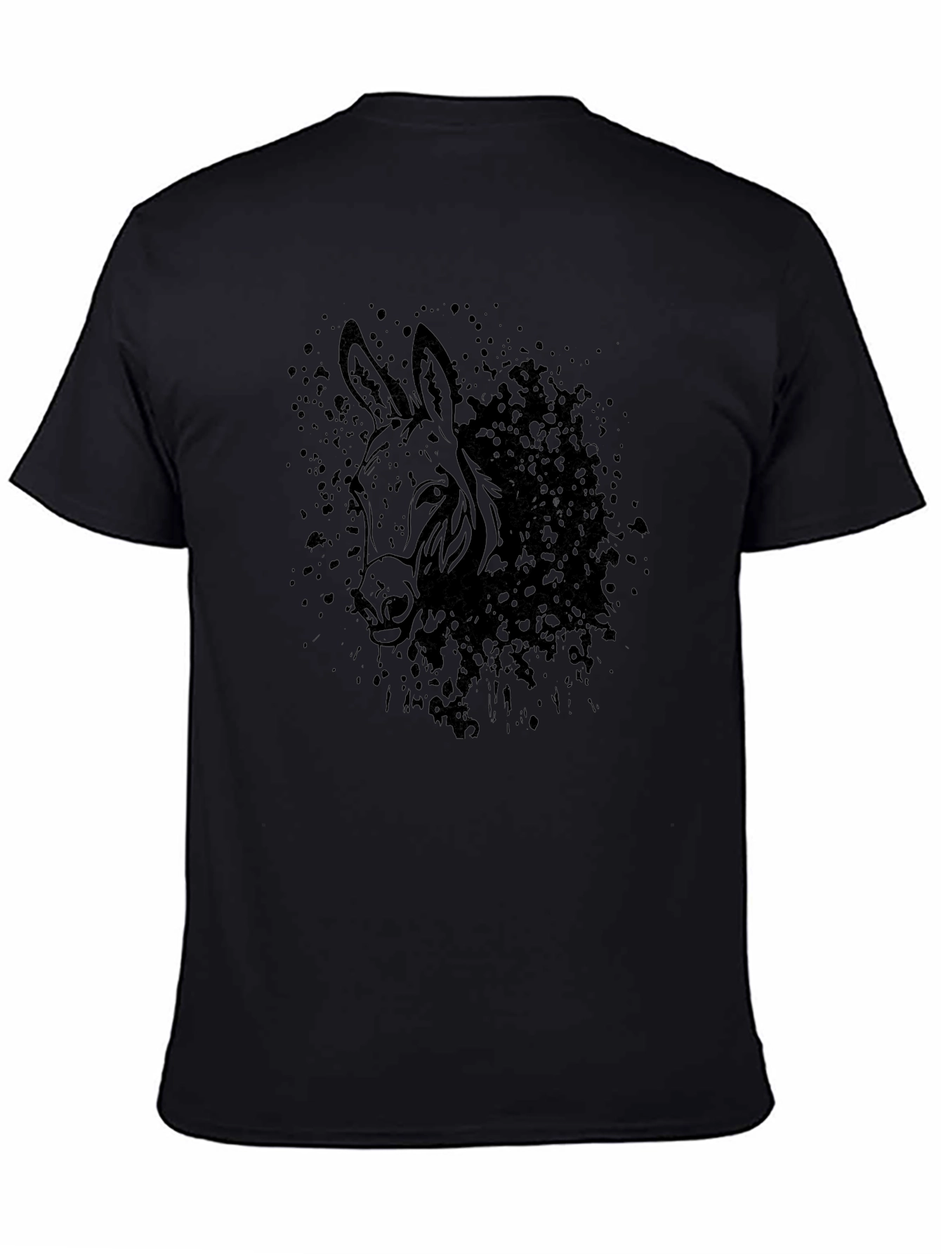 Black Donkey Graphic Tee - Mens Casual T-Shirt