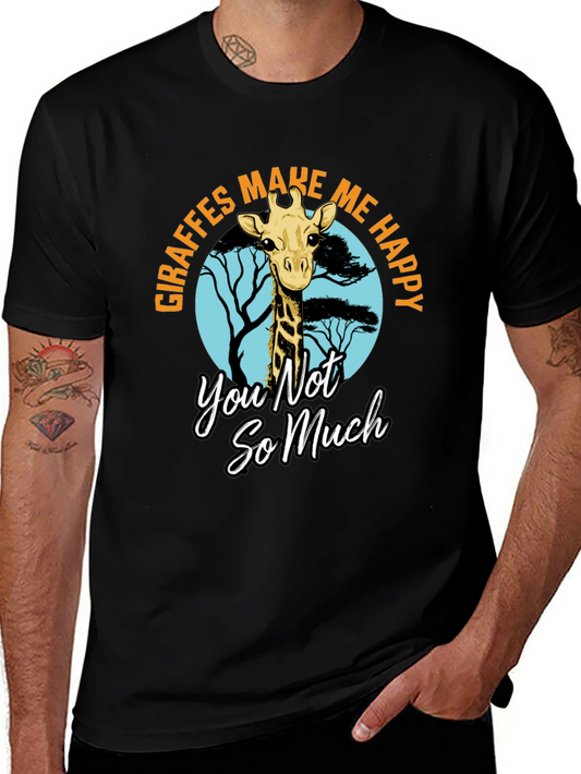 Giraffe T-Shirt - Make Me Happy
