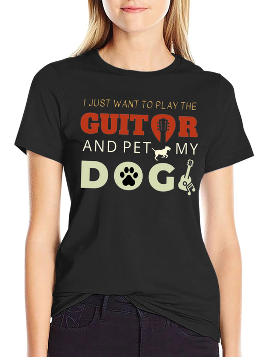 Guitar and Dog Lover T-Shirt