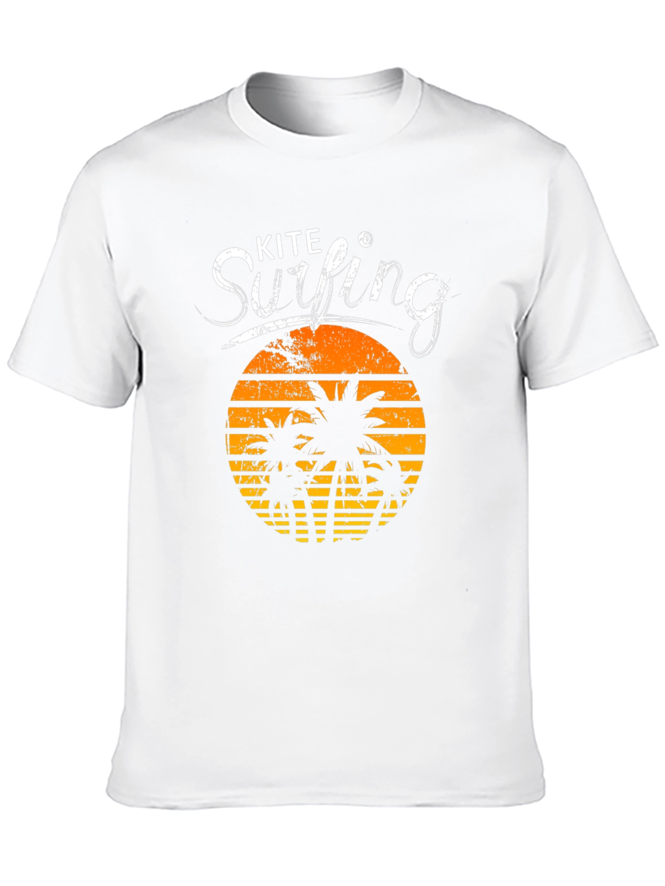 Kite Surfing Black Graphic Tee