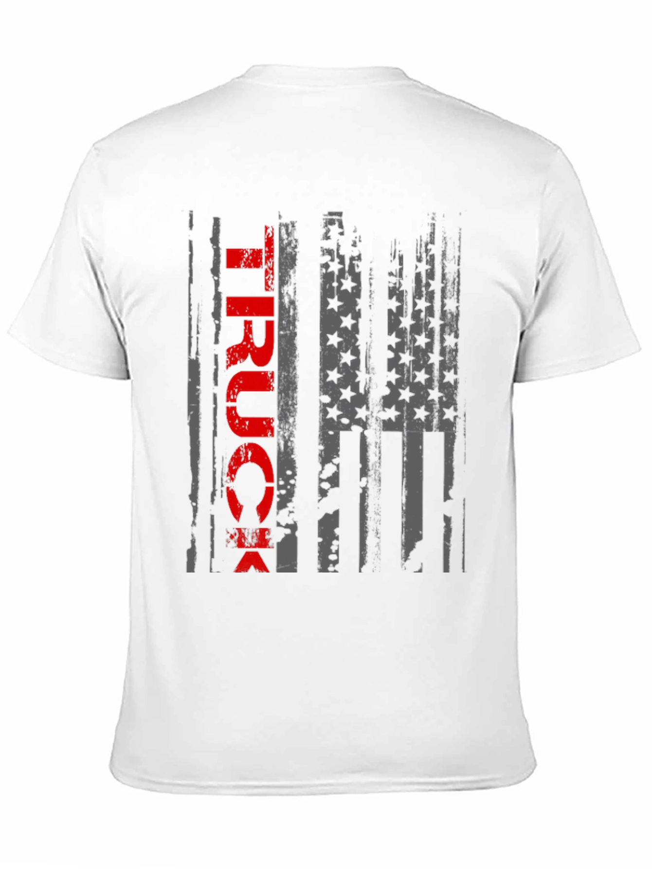 Truck American Flag Graphic T-Shirt