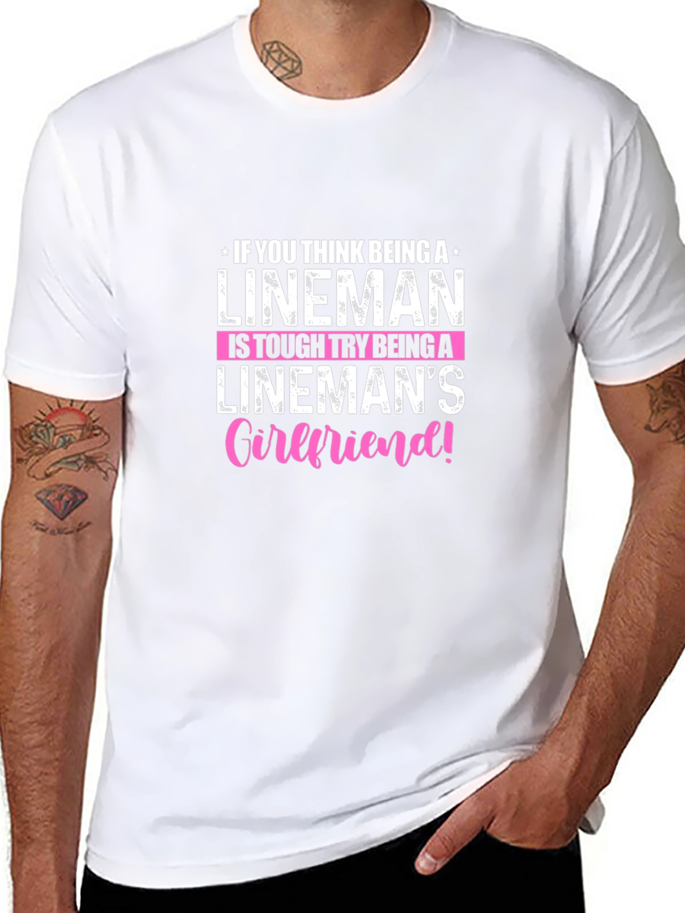 Linemans Girlfriend T-Shirt: Tough Love!