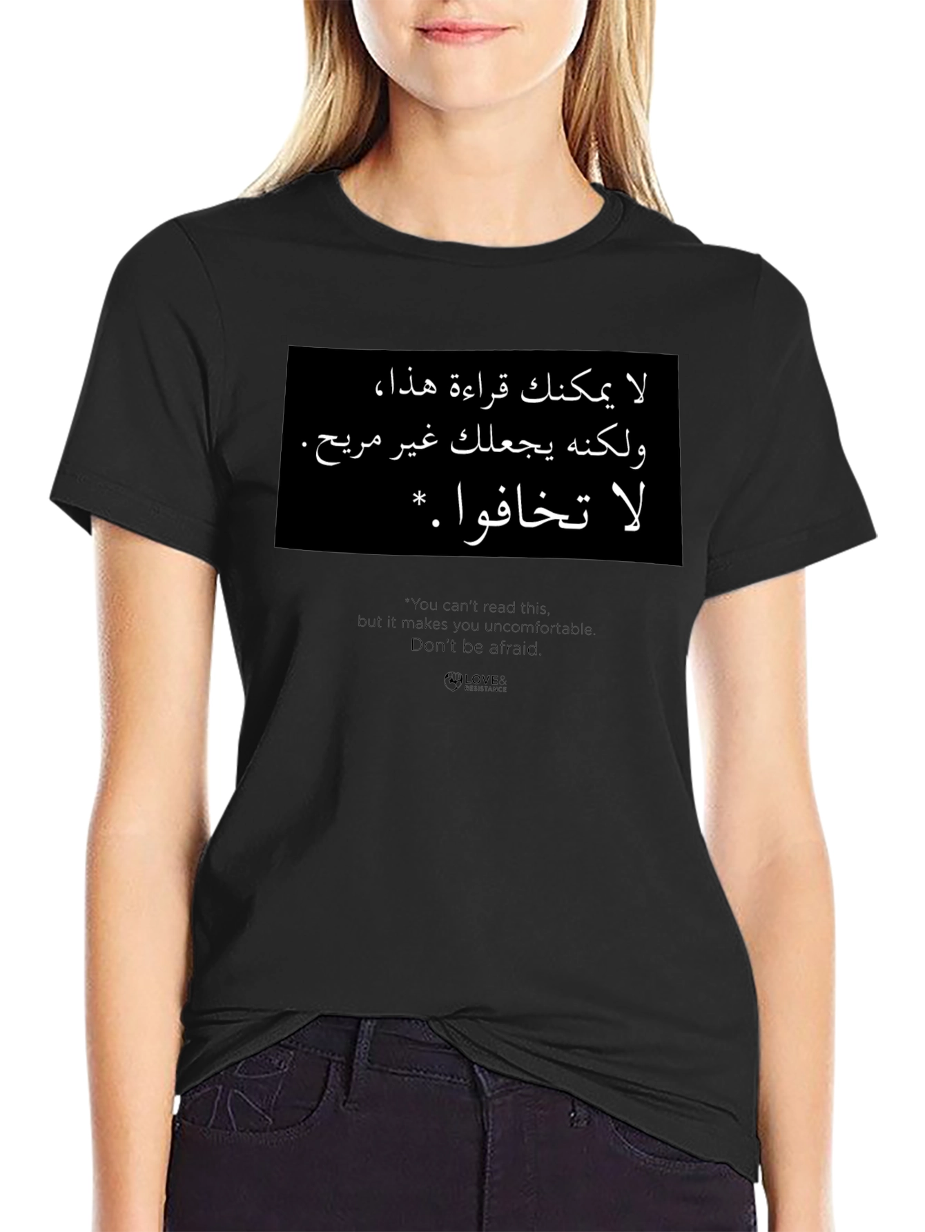 Arabic Text Graphic T-Shirt