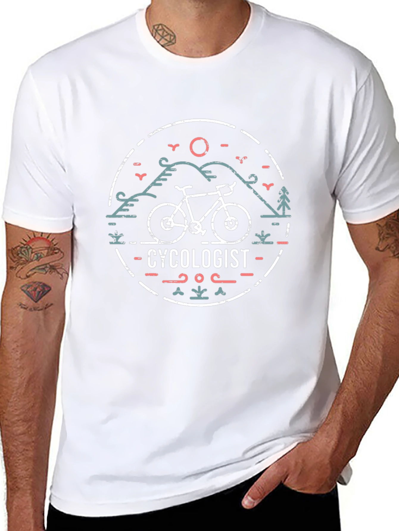 Cycologist Graphic Tee - Black Cotton T-Shirt