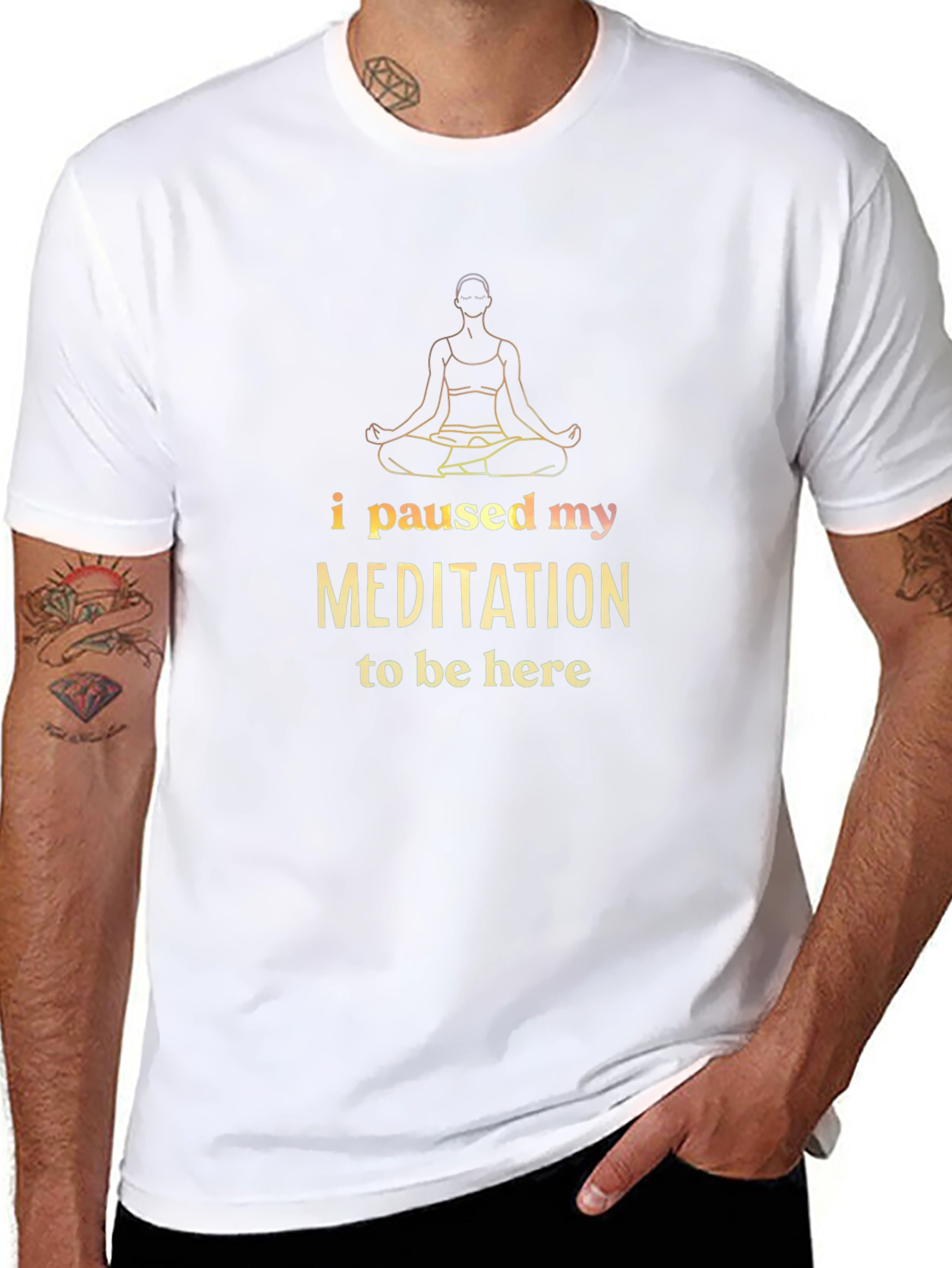 Meditation Break Black T-Shirt