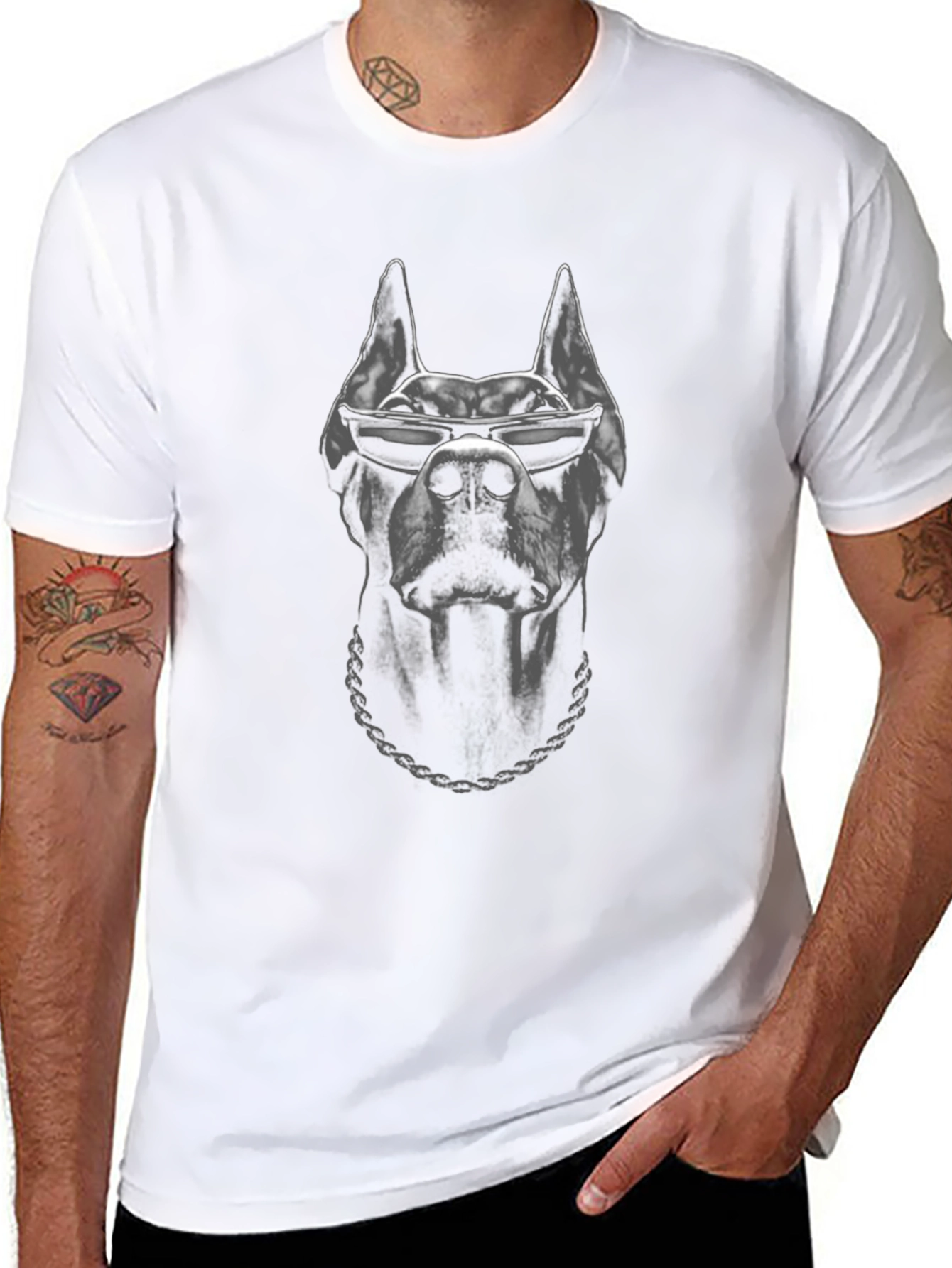 Cool Doberman Graphic Tee