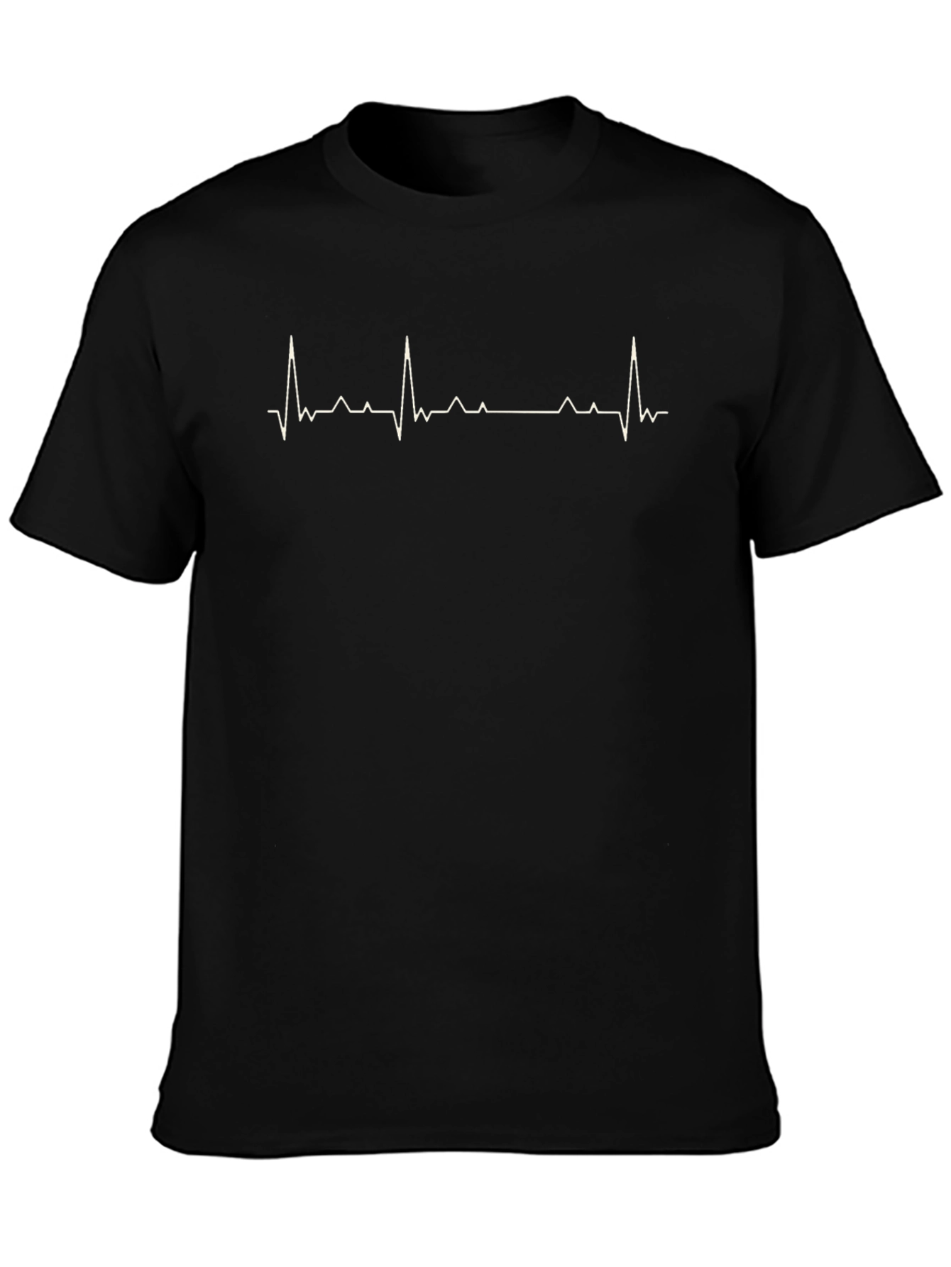 Heartbeat Graphic Tee - Black Unisex T-Shirt