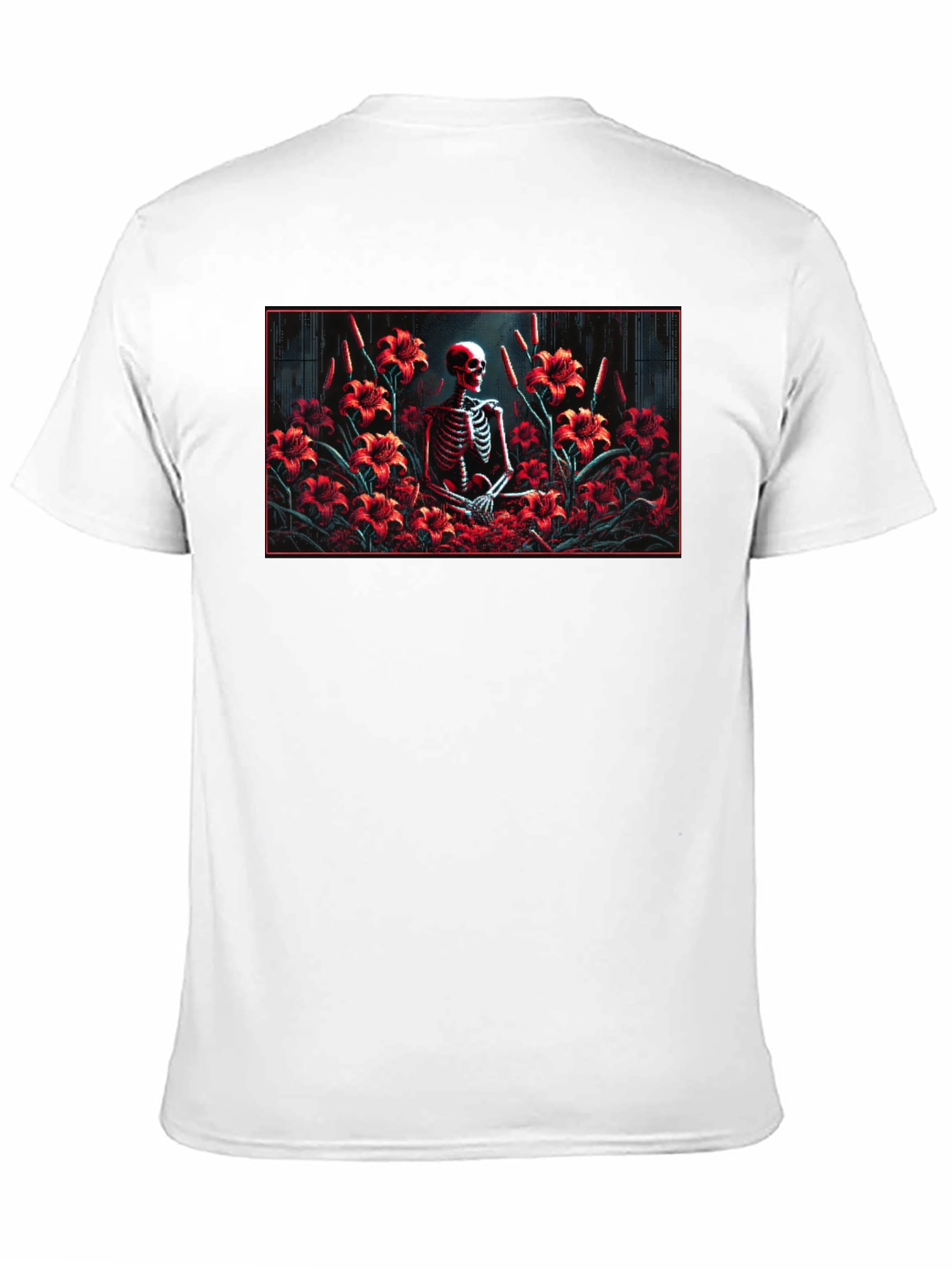 Skeleton Lily T-Shirt - Gothic Style