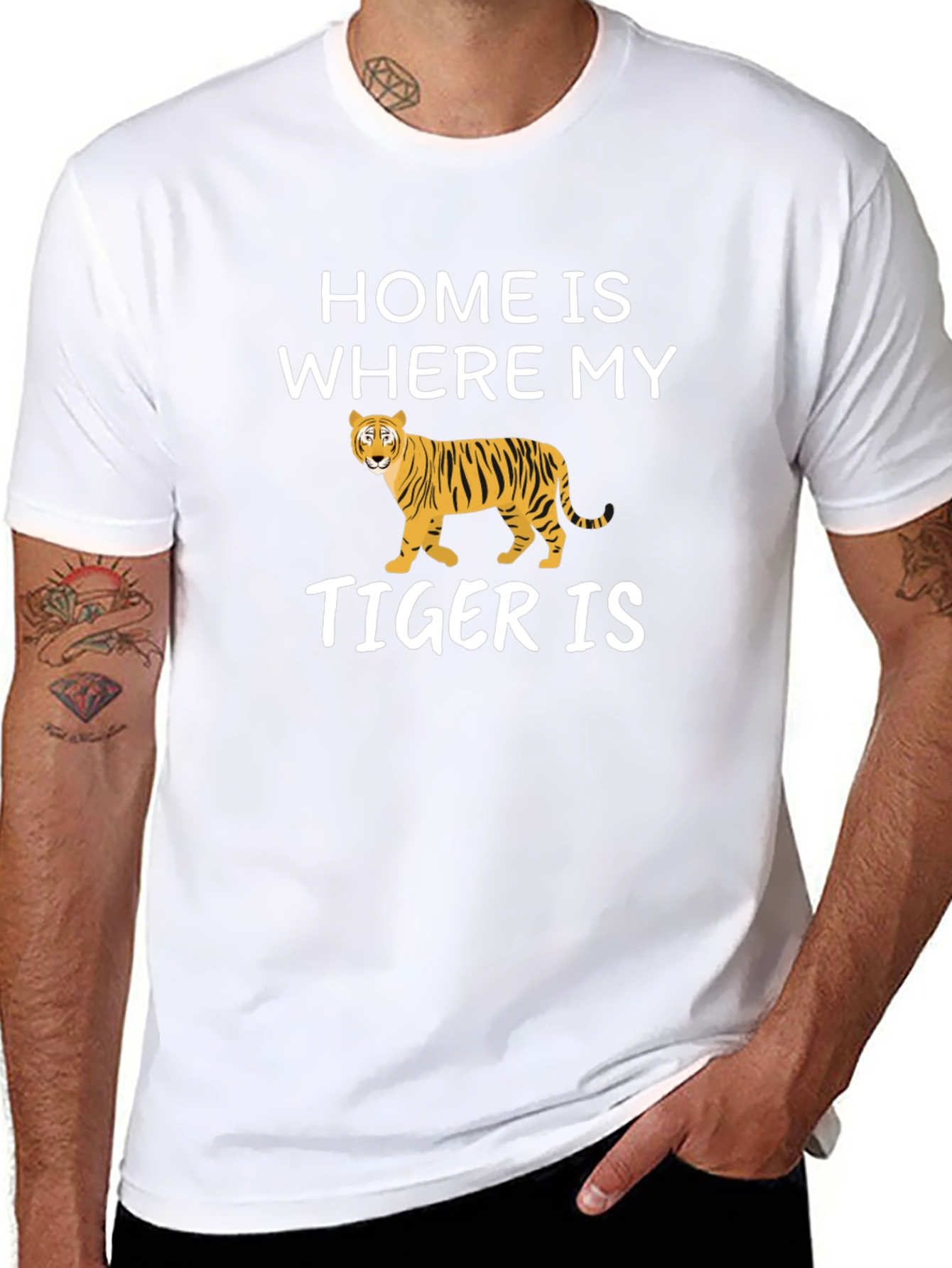 Home is Where My Tiger Is Graphic Tee