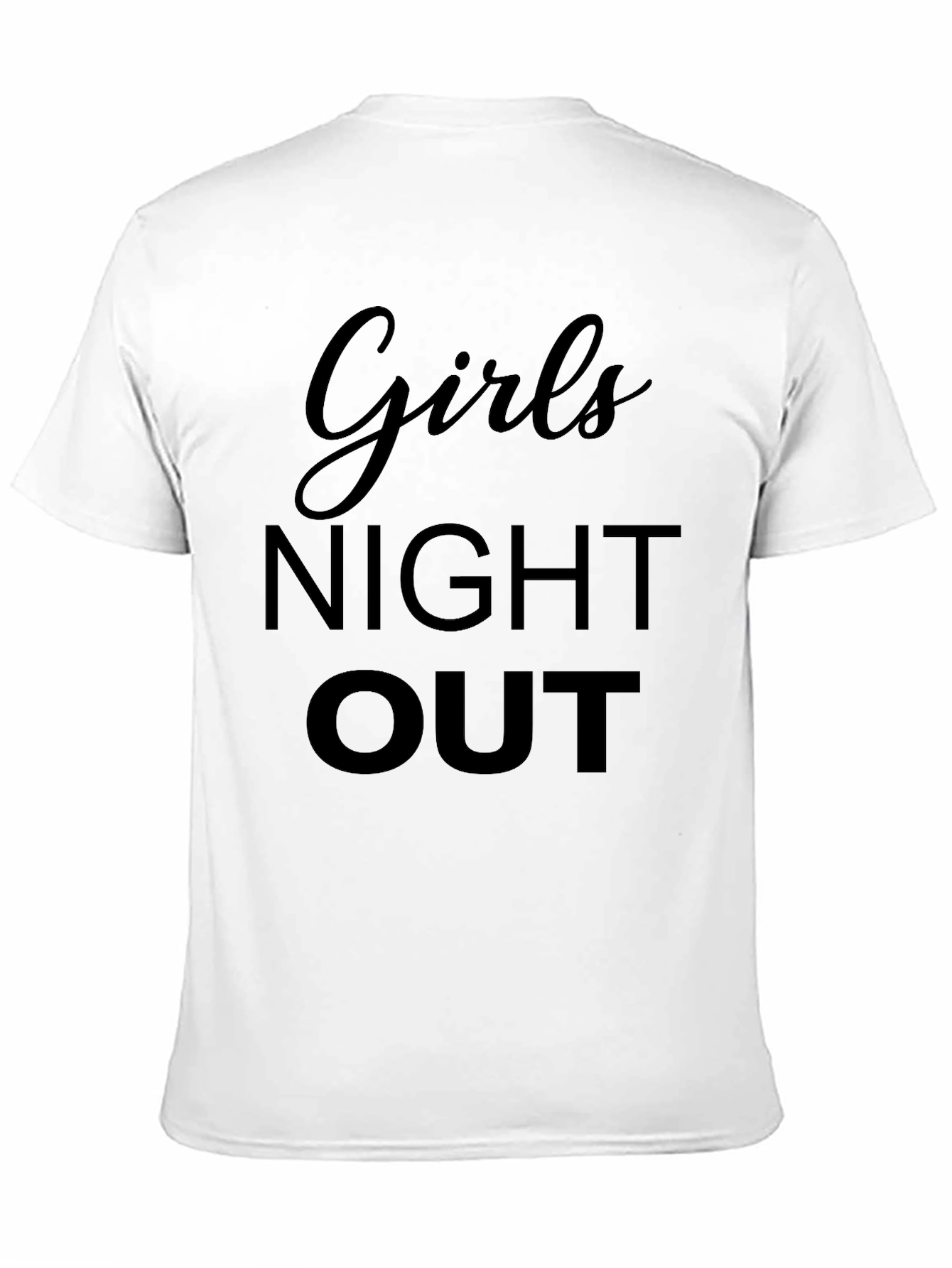 Girls Night Out Black Graphic T-Shirt