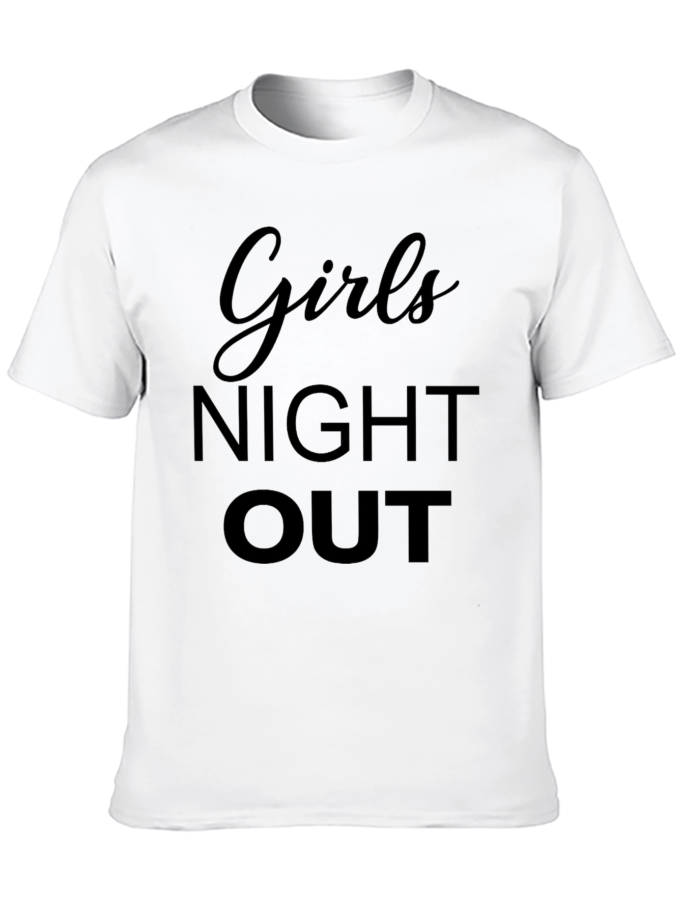 Girls Night Out Black Graphic T-Shirt