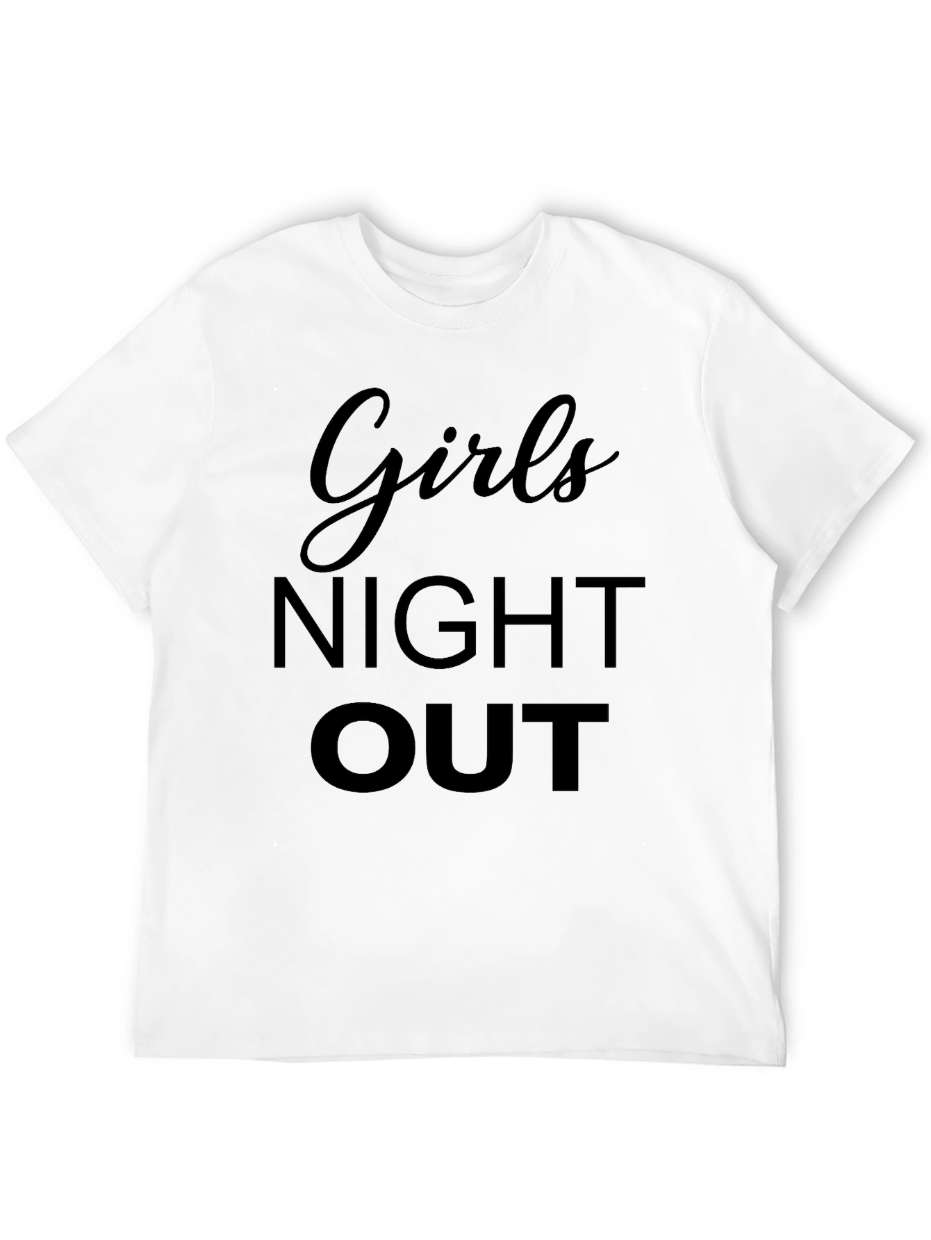 Girls Night Out Black Graphic T-Shirt
