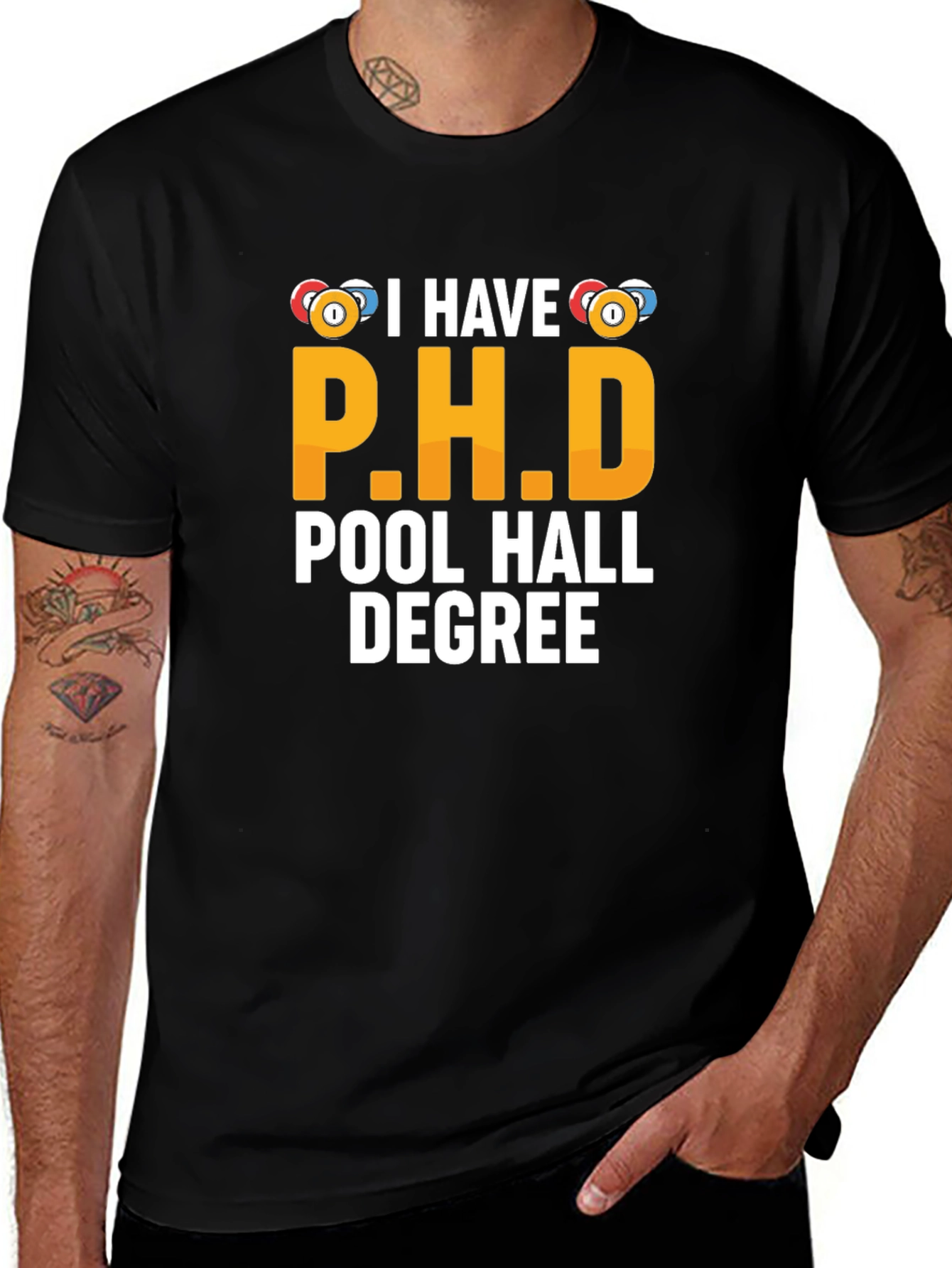 Pool Hall Degree T-Shirt - Funny Billiards Gift
