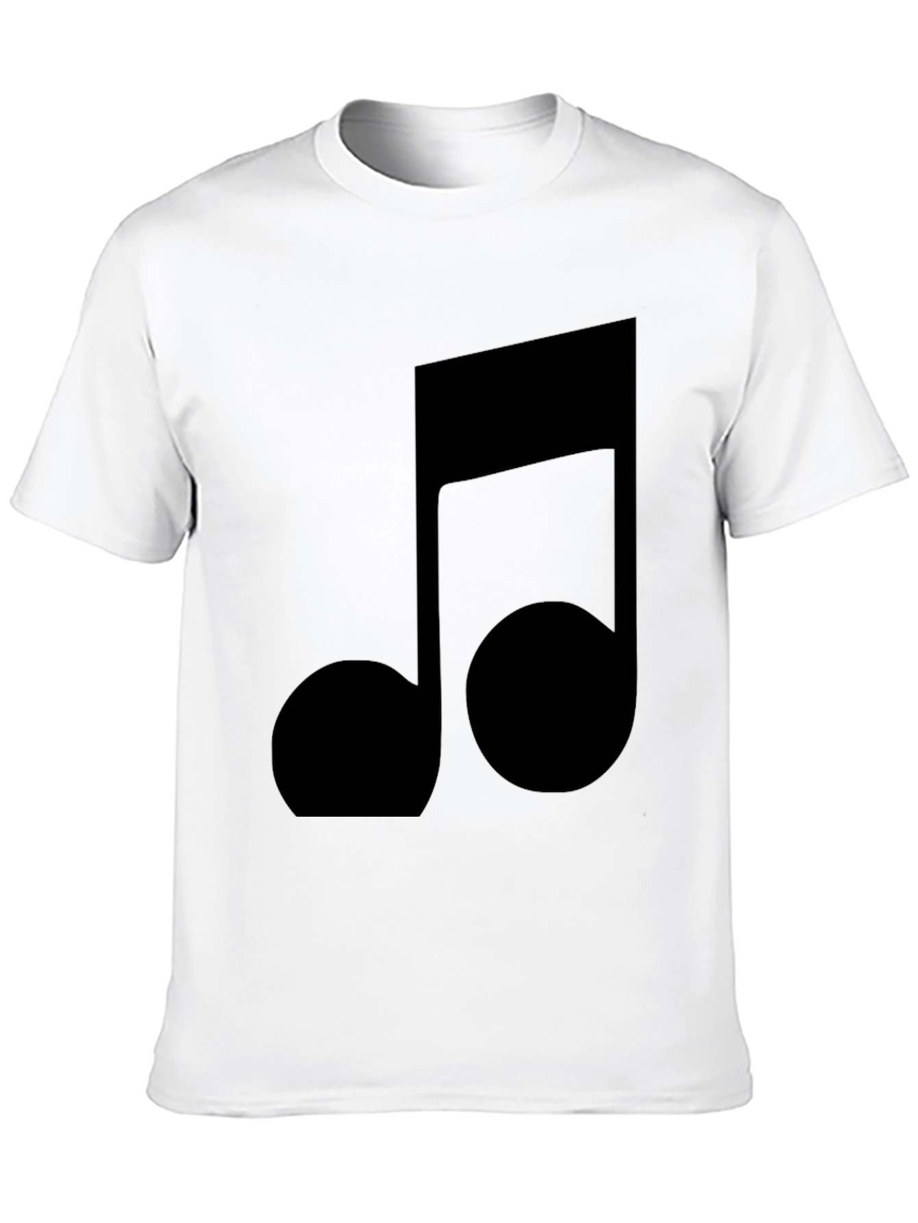 Black Music Note T-Shirt - Stylish & Comfortable