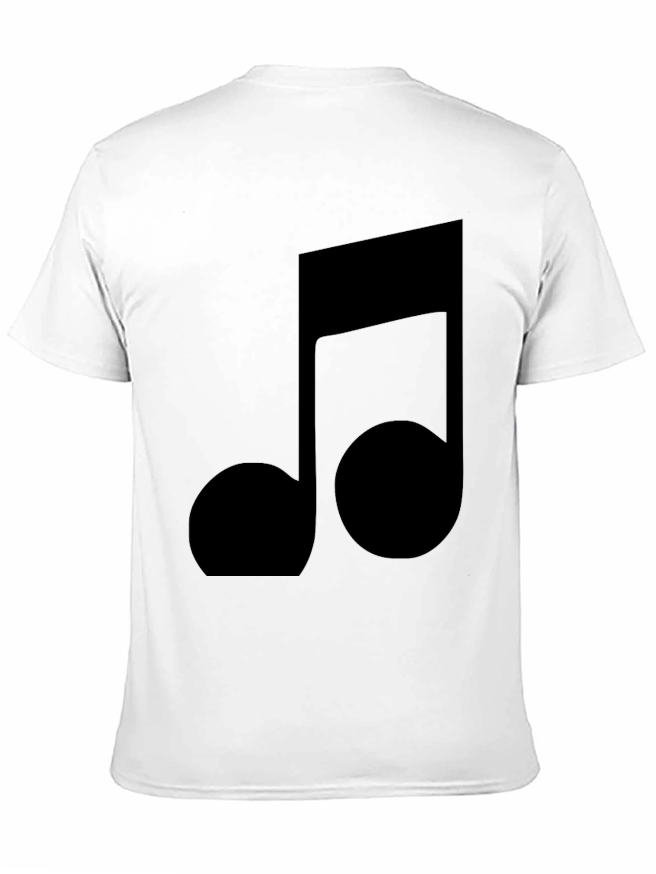 Black Music Note T-Shirt - Stylish & Comfortable