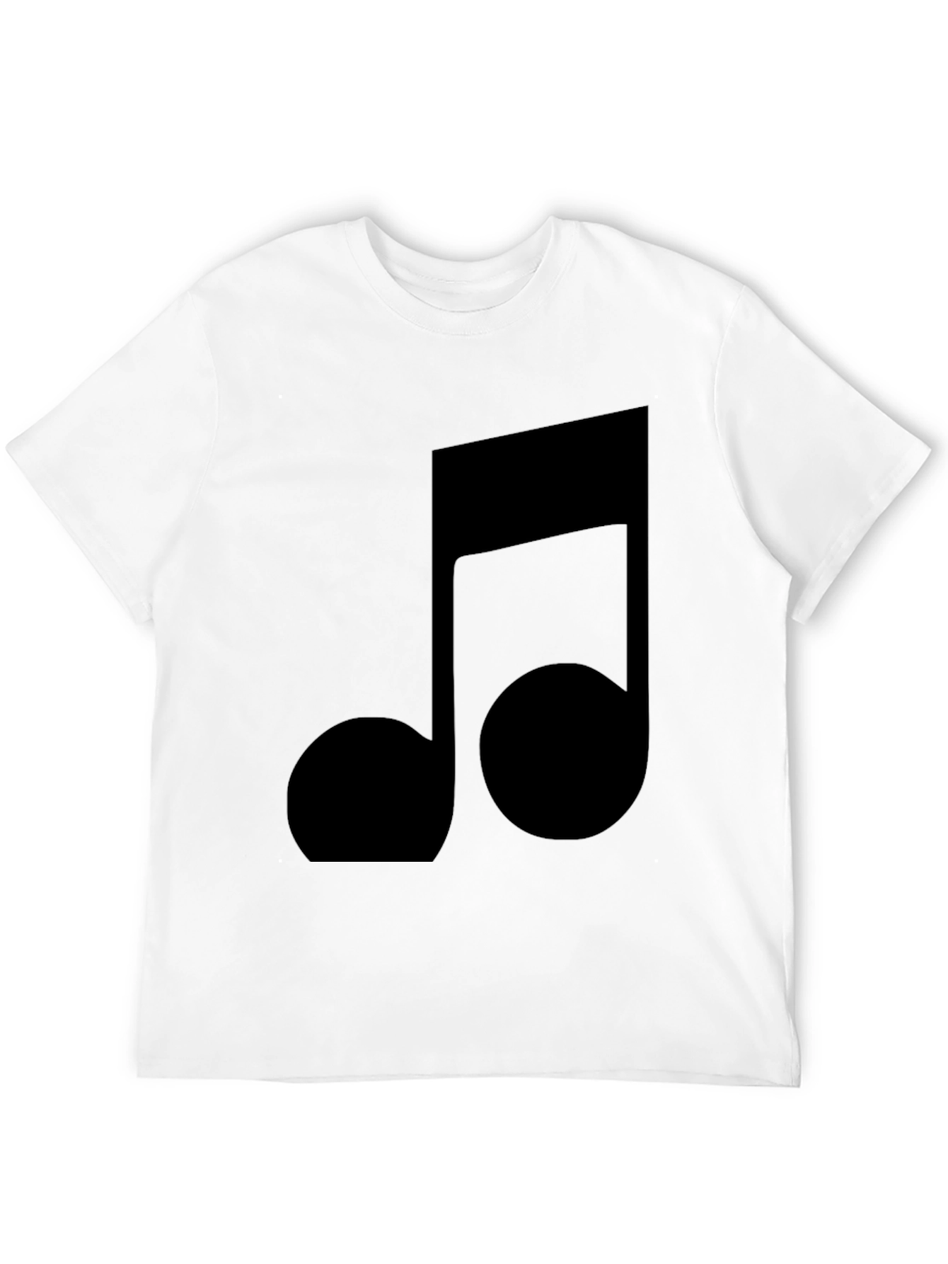 Black Music Note T-Shirt - Stylish & Comfortable