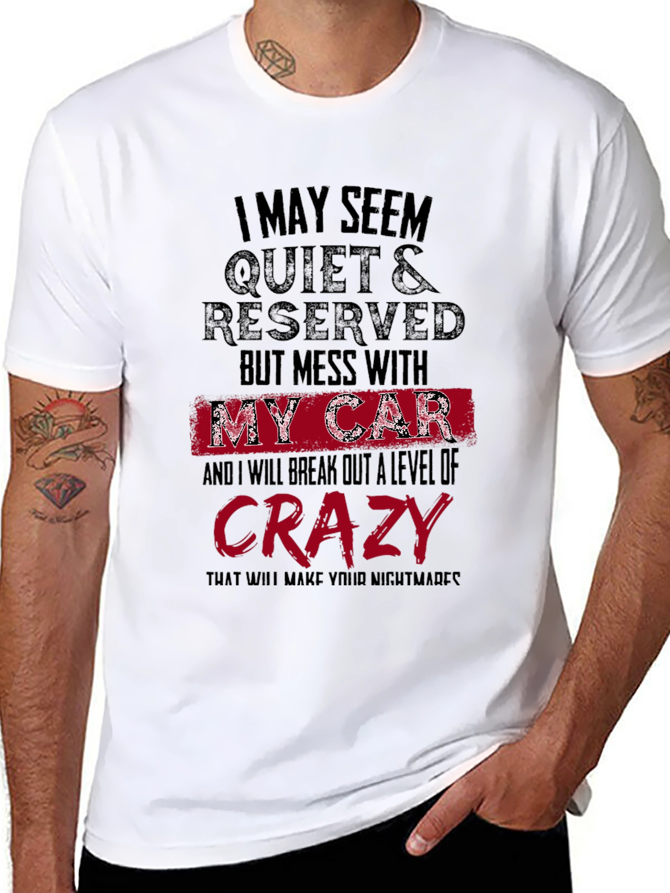 Quiet & Reserved Funny Car Lover T-Shirt
