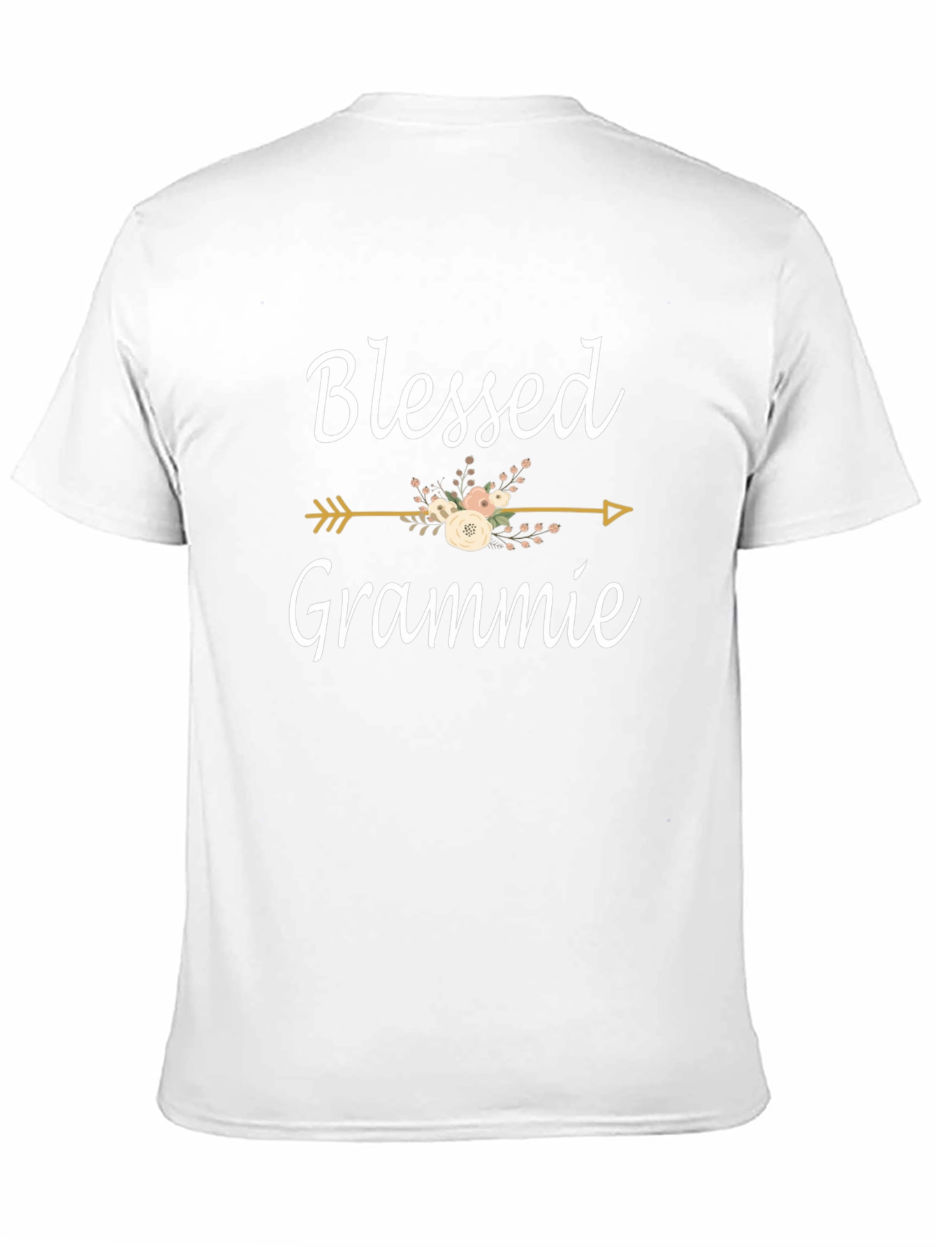 Blessed Grammie T-Shirt - Cute Floral Arrow Design