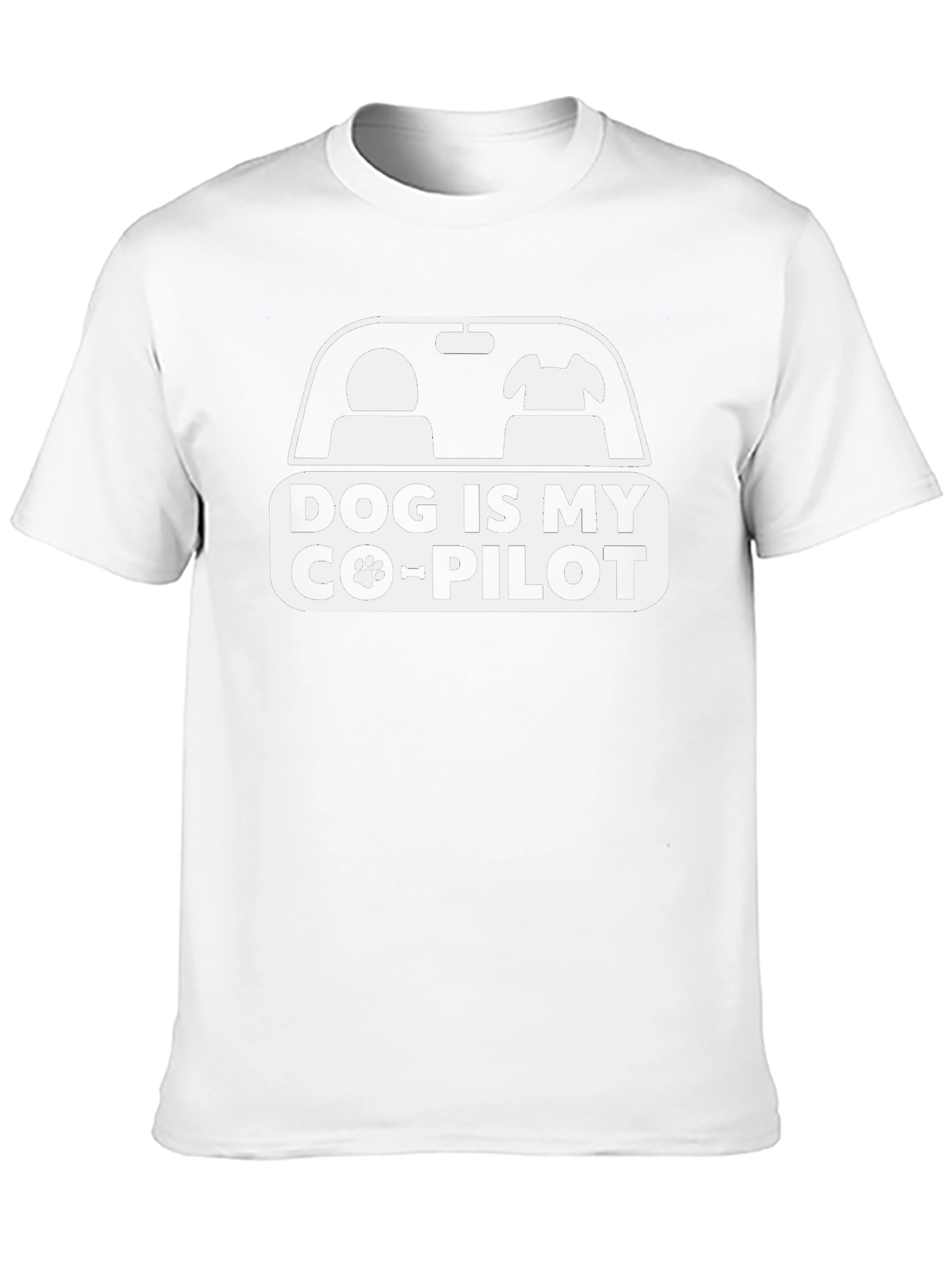 Dog is My Co-Pilot Black Graphic Tee