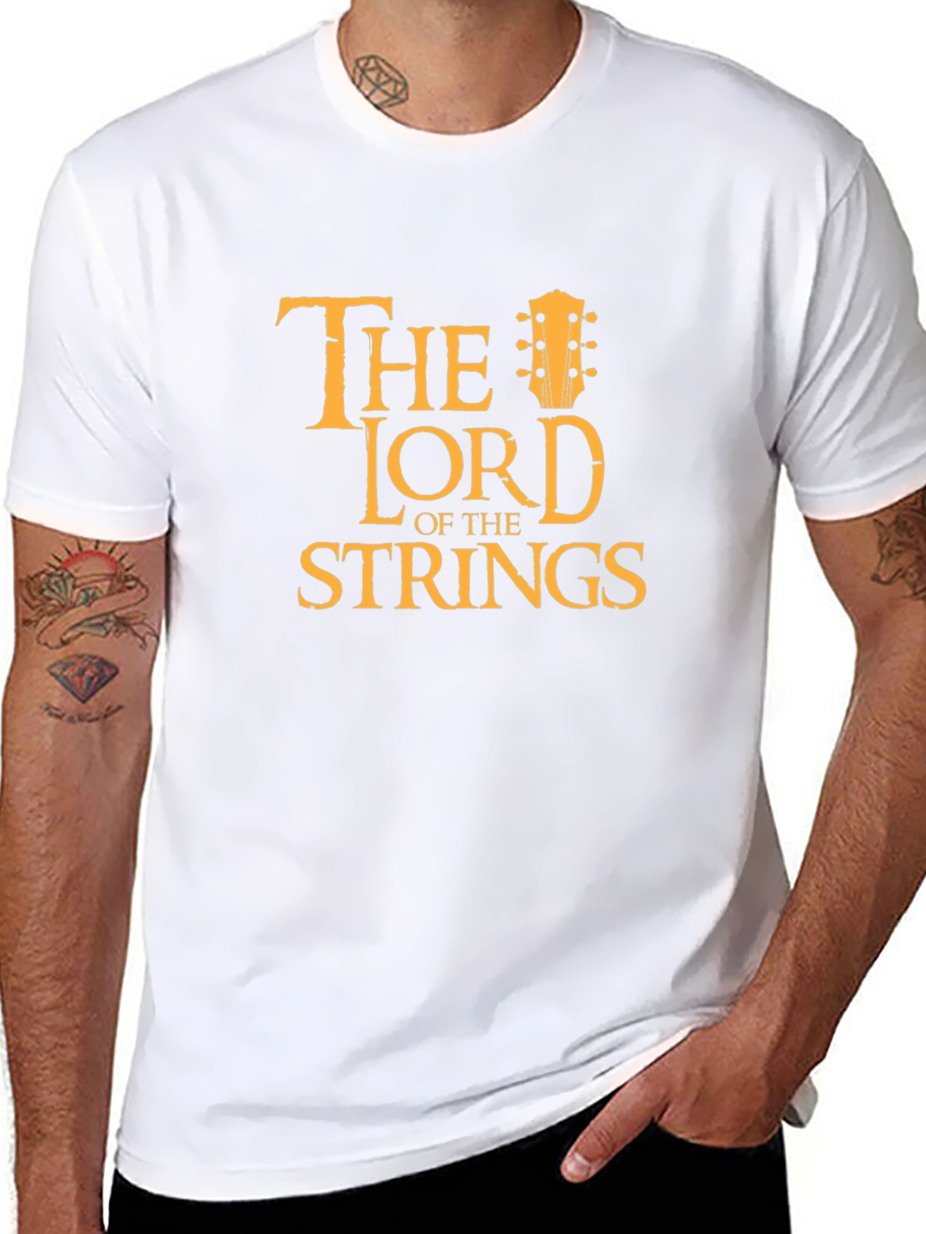Lord of the Strings Black T-Shirt