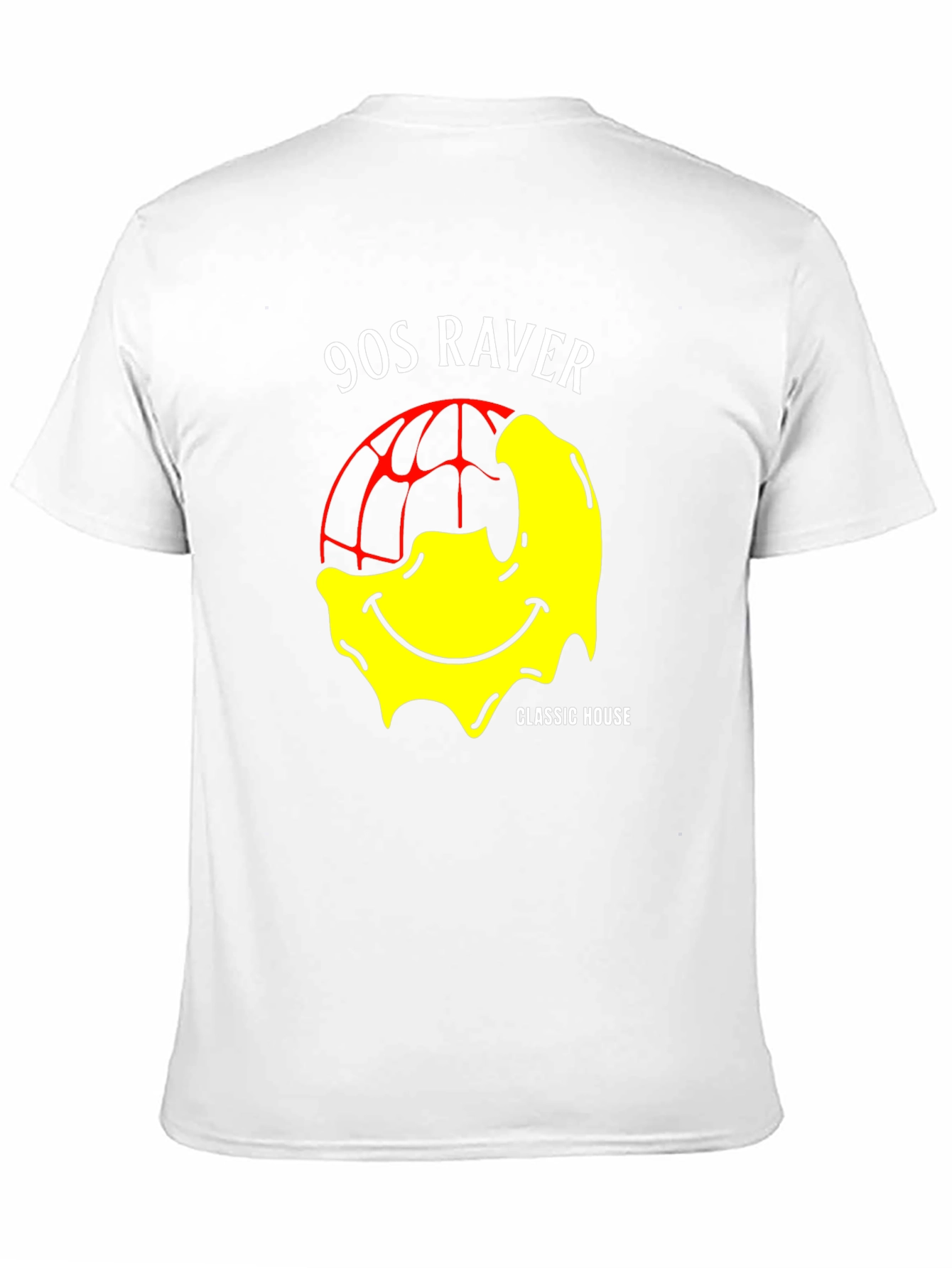 90s Raver Classic House Smiley Face Graphic T-Shirt