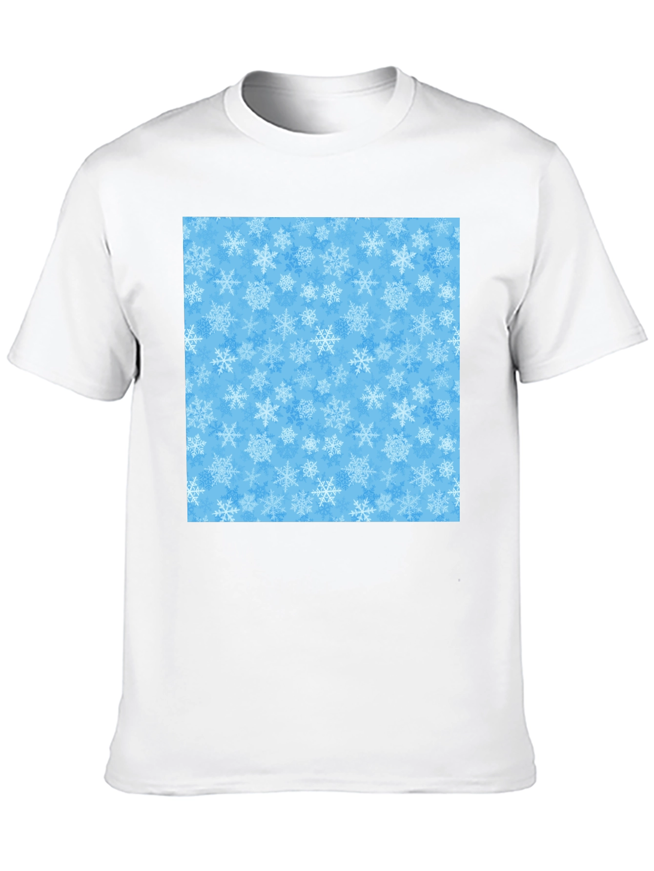 Snowflake Pattern T-Shirt - Winter Holiday Apparel
