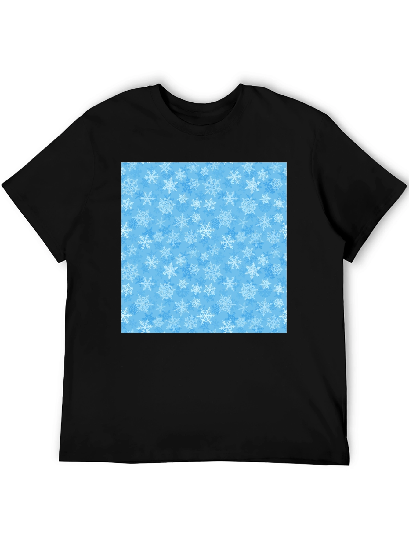 Snowflake Pattern T-Shirt - Winter Holiday Apparel