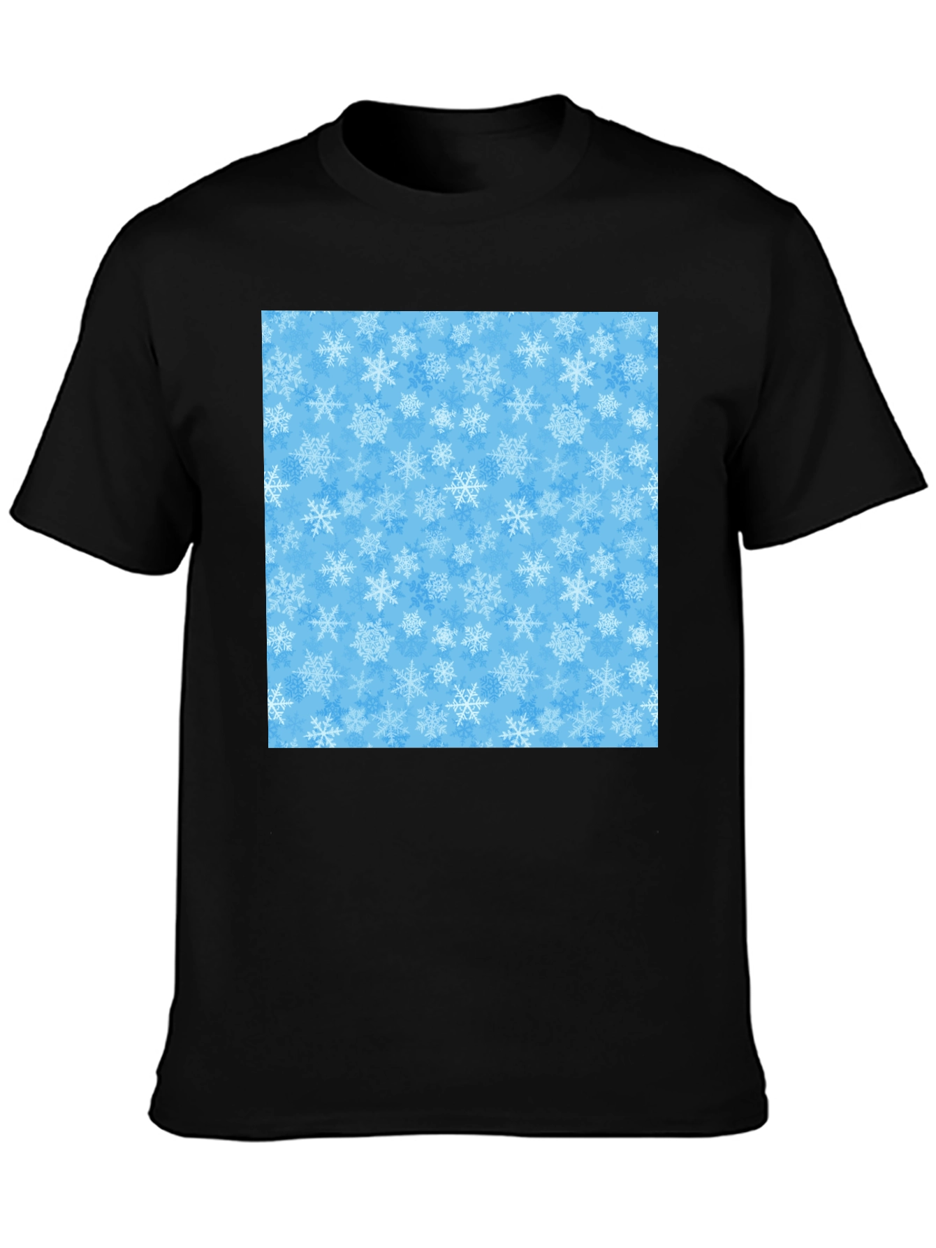 Snowflake Pattern T-Shirt - Winter Holiday Apparel