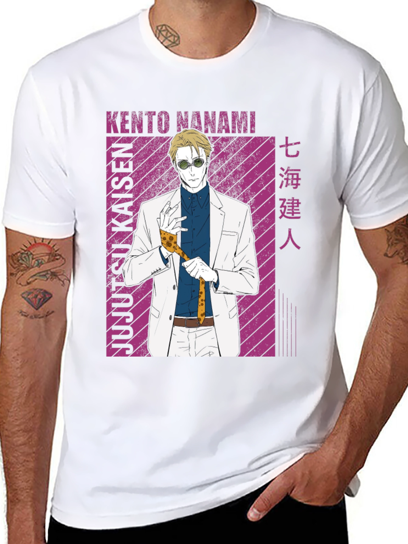 Kento Nanami Jujutsu Kaisen Black T-Shirt