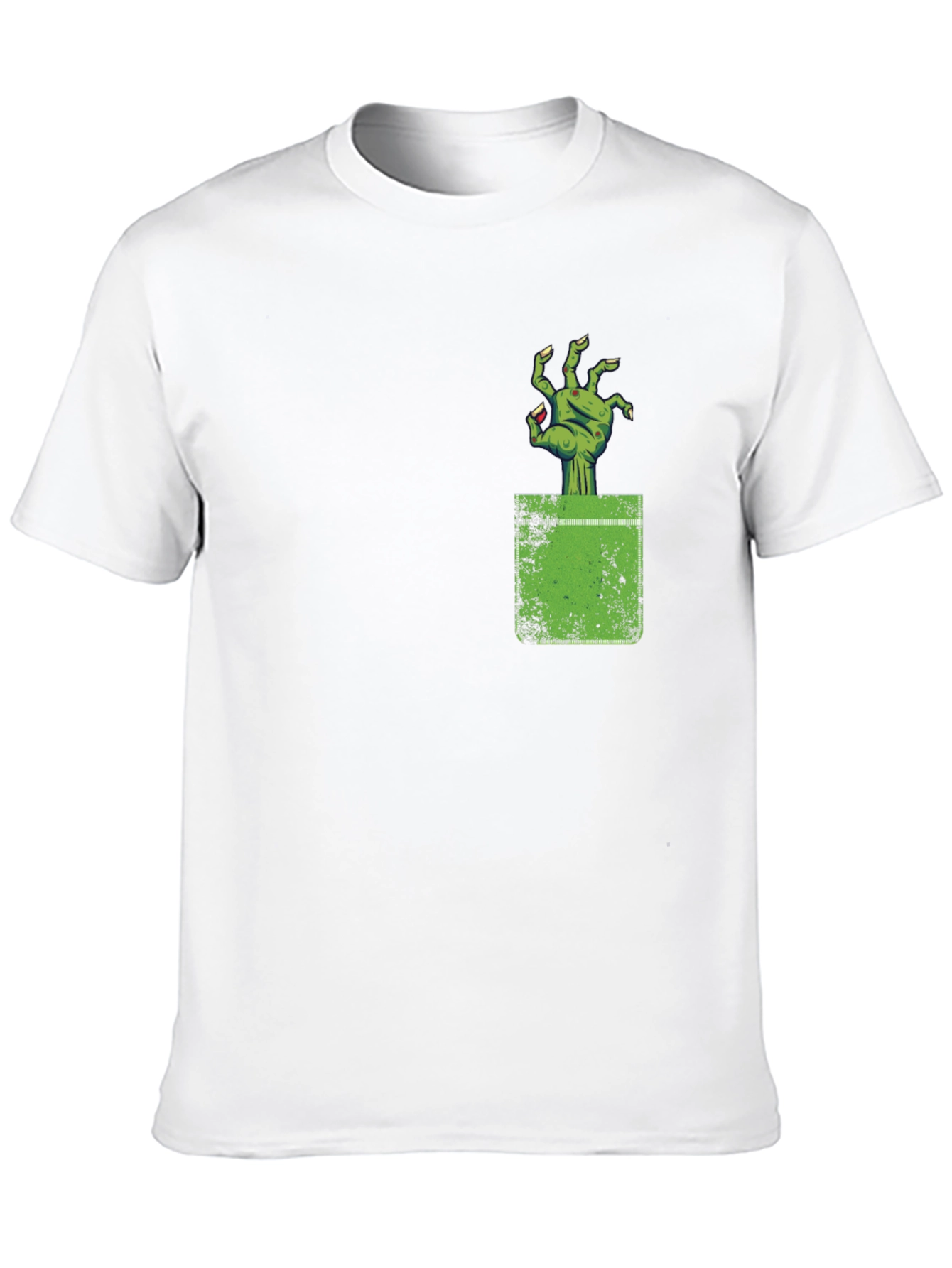 Zombie Hand Pocket Graphic Tee - Creepy Cool!