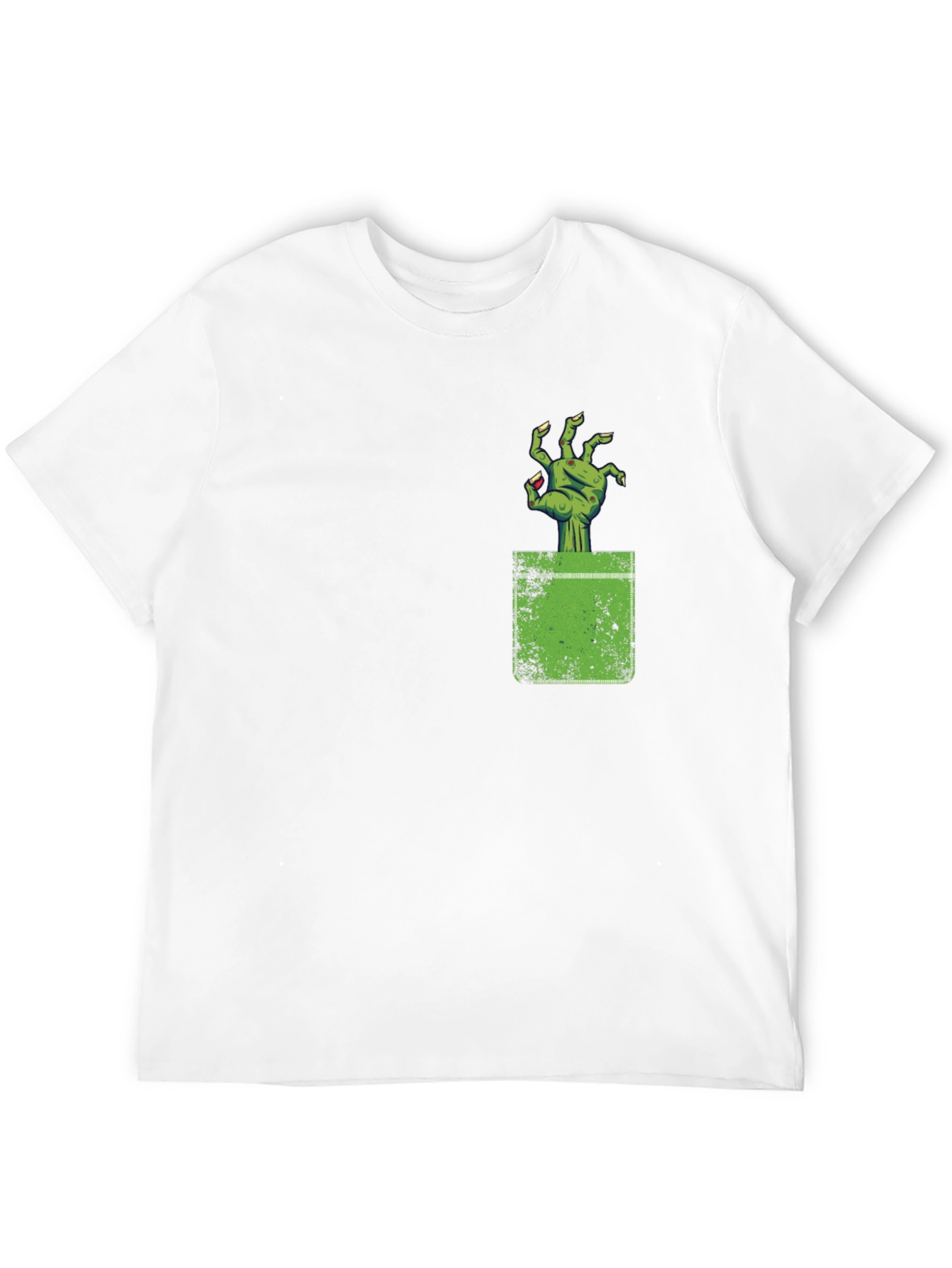 Zombie Hand Pocket Graphic Tee - Creepy Cool!