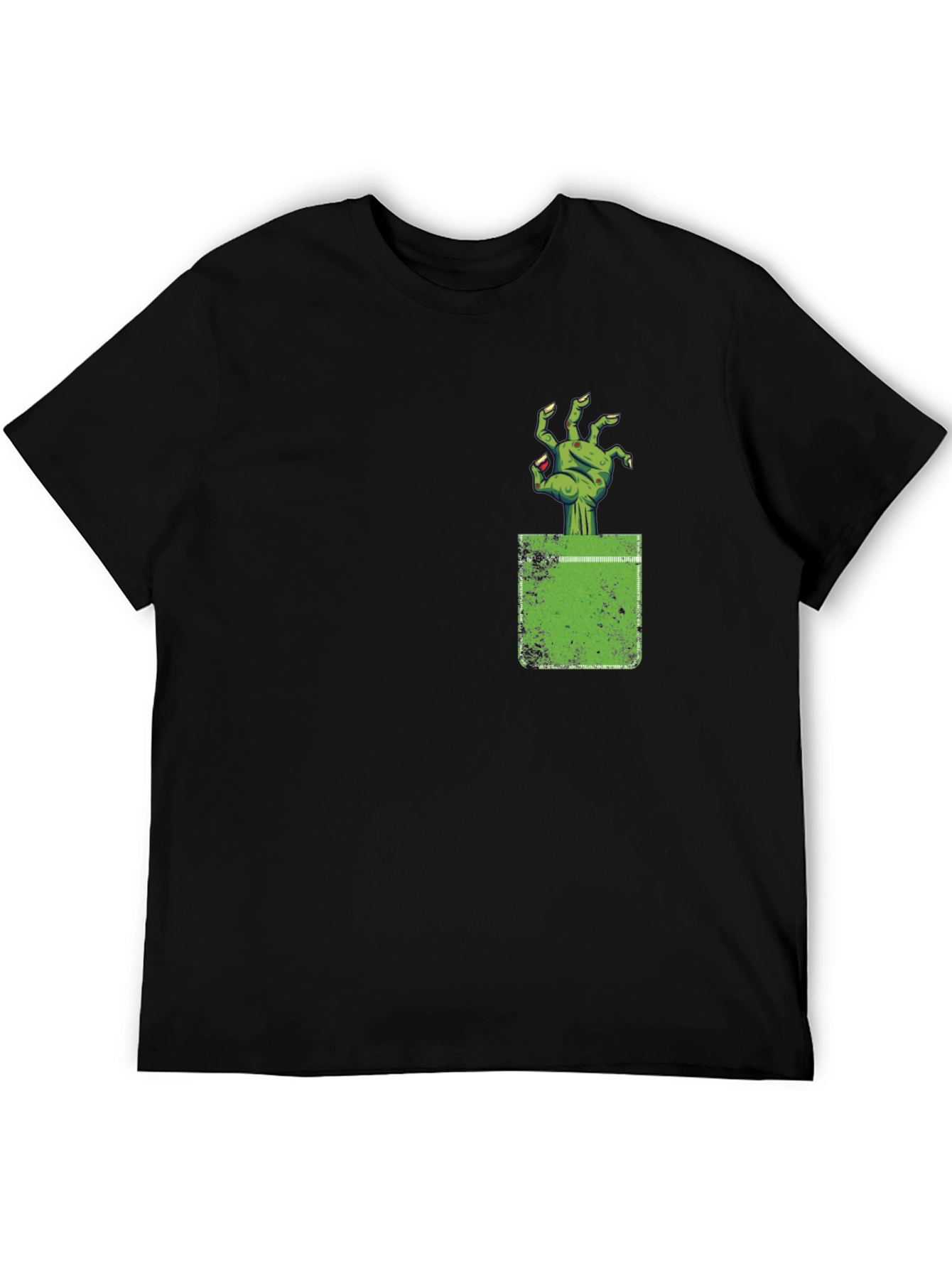Zombie Hand Pocket Graphic Tee - Creepy Cool!
