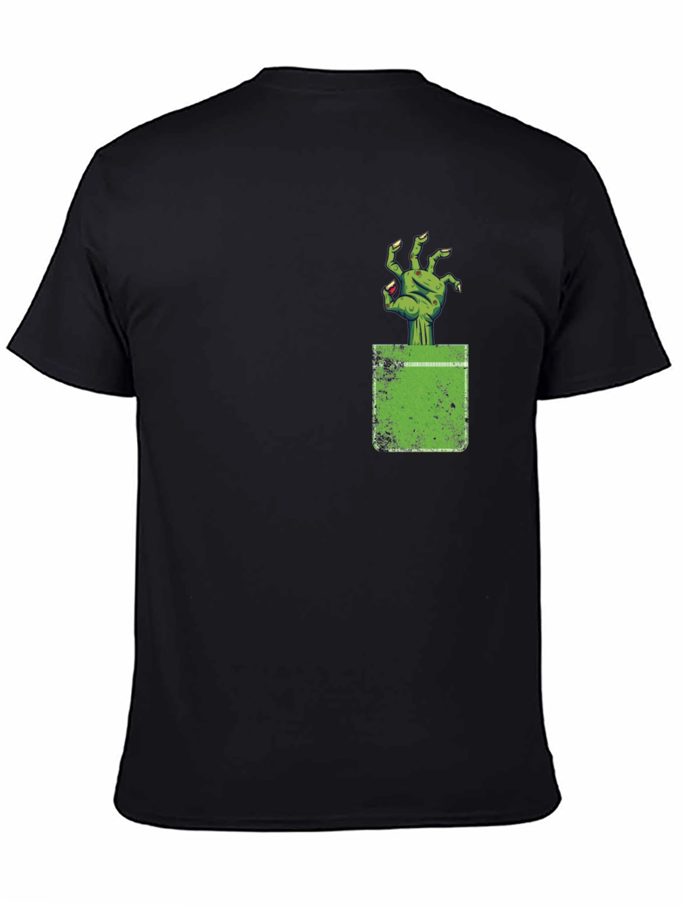 Zombie Hand Pocket Graphic Tee - Creepy Cool!