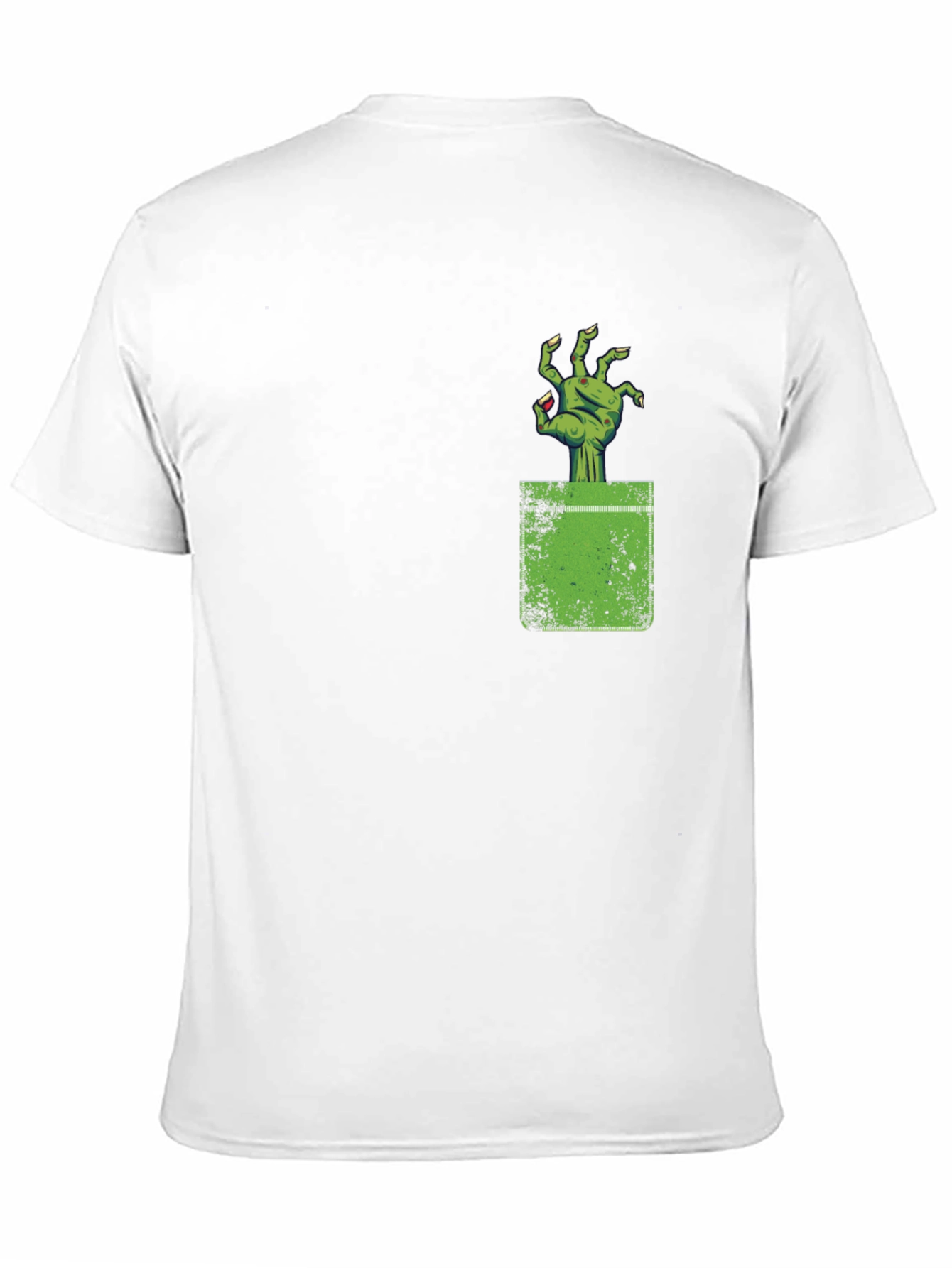 Zombie Hand Pocket Graphic Tee - Creepy Cool!