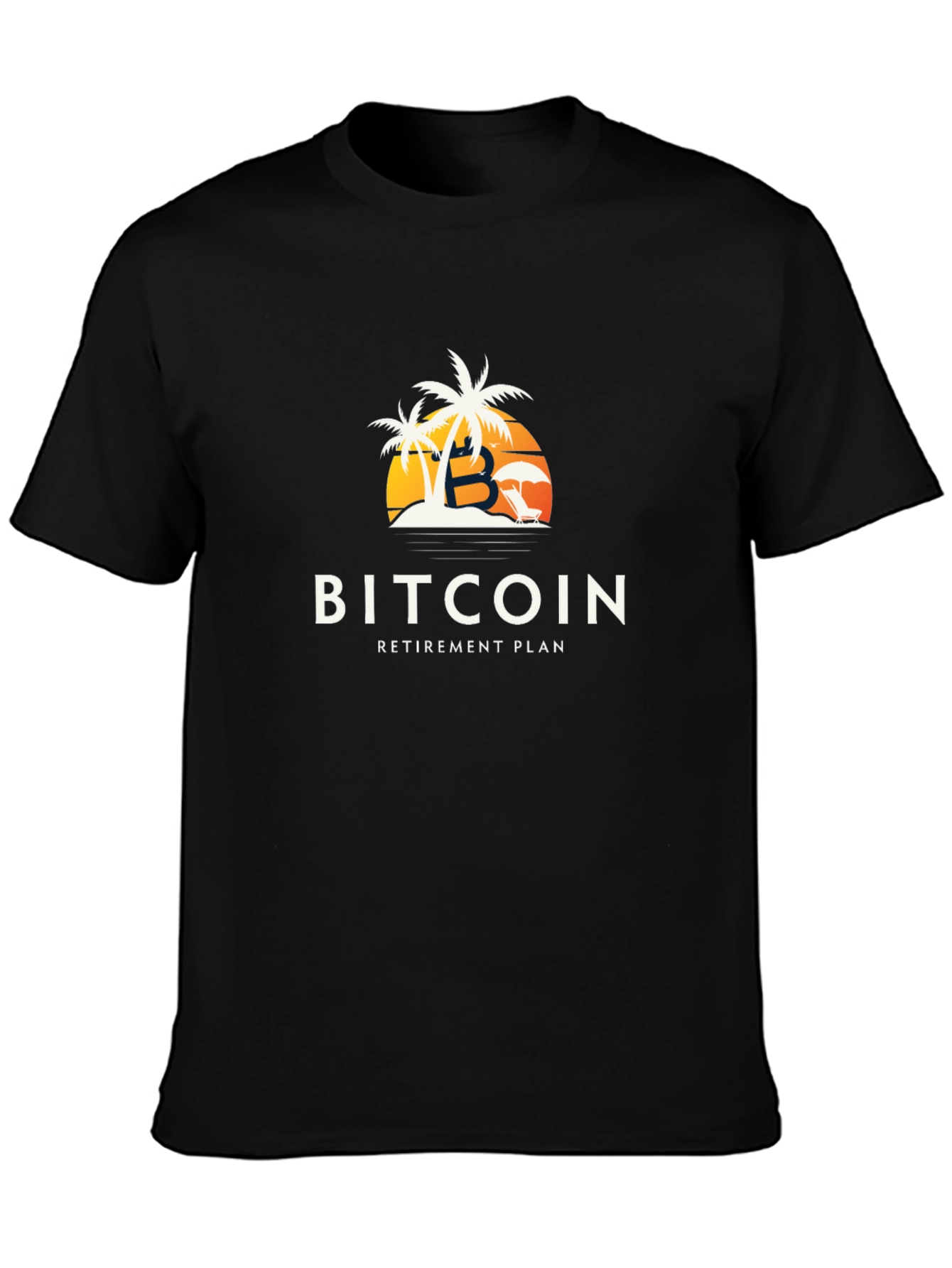 Bitcoin Retirement Plan Black T-Shirt